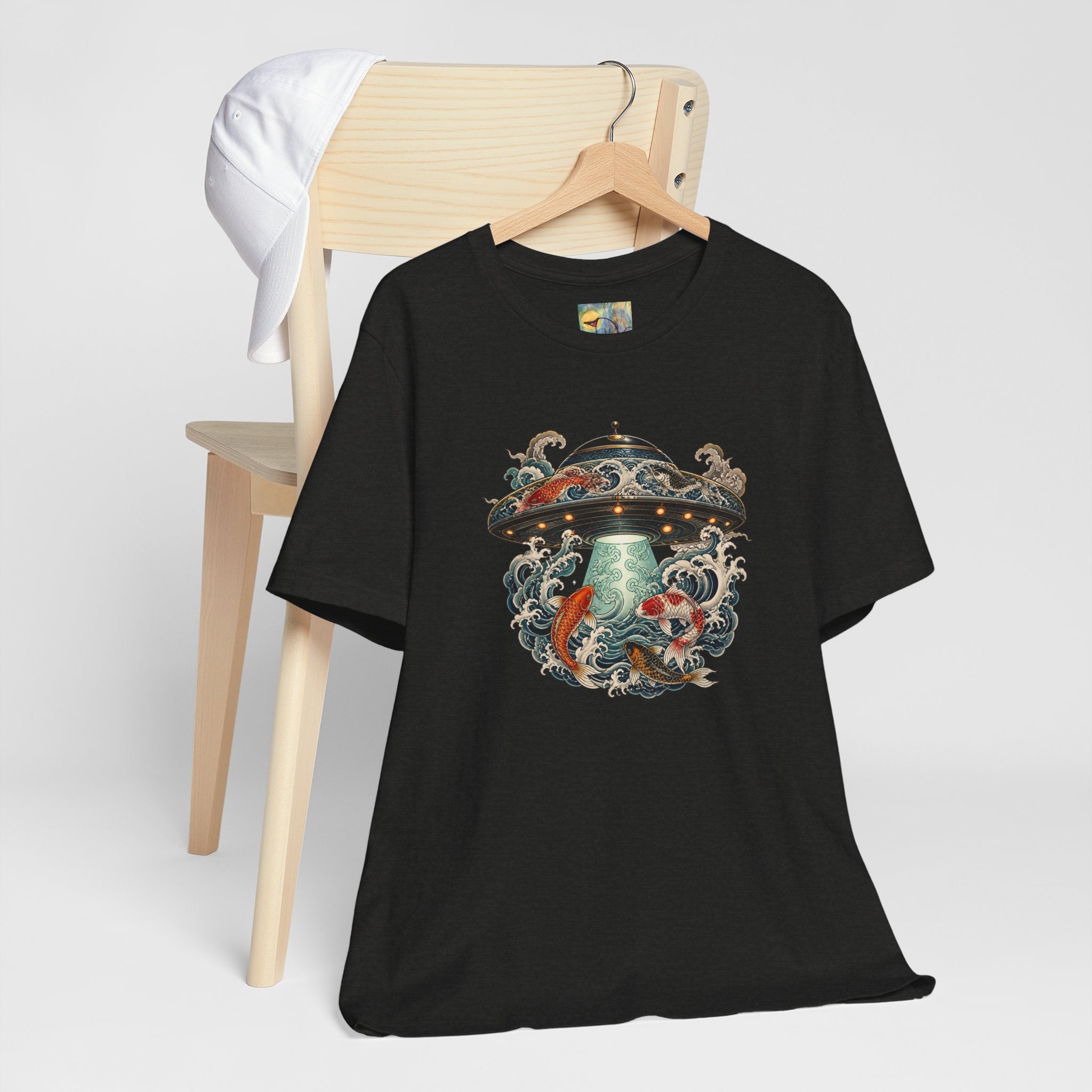 Koi UFO Tee — Vintage Alien Abduction Koi Fish Graphic Shirt