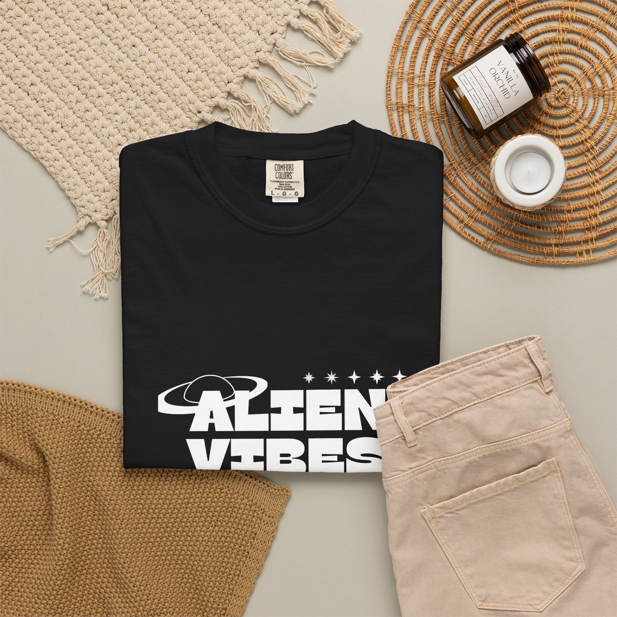 Alien Vibes T-Shirt — Retro Space Graphic Tee