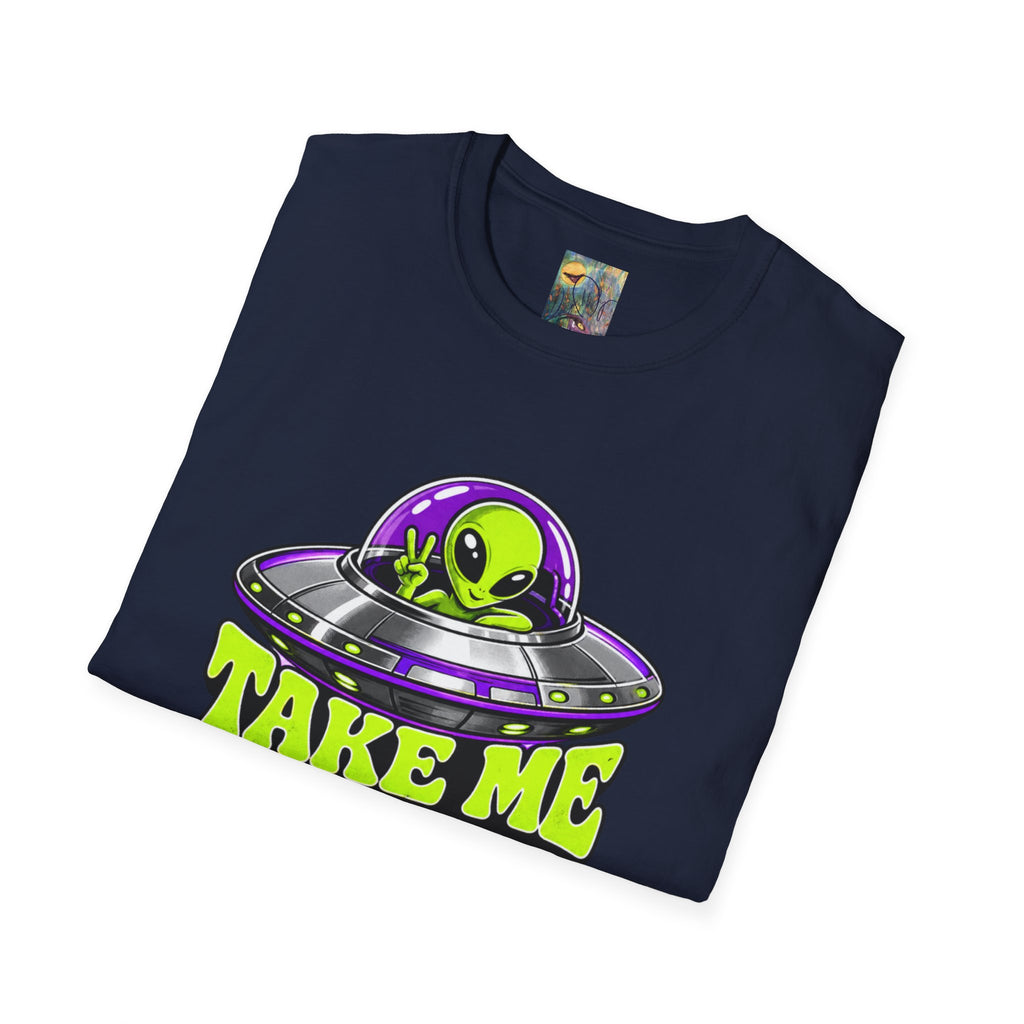 Alien UFO T‑Shirt — "Take Me to Your Dealer" Graphic Tee