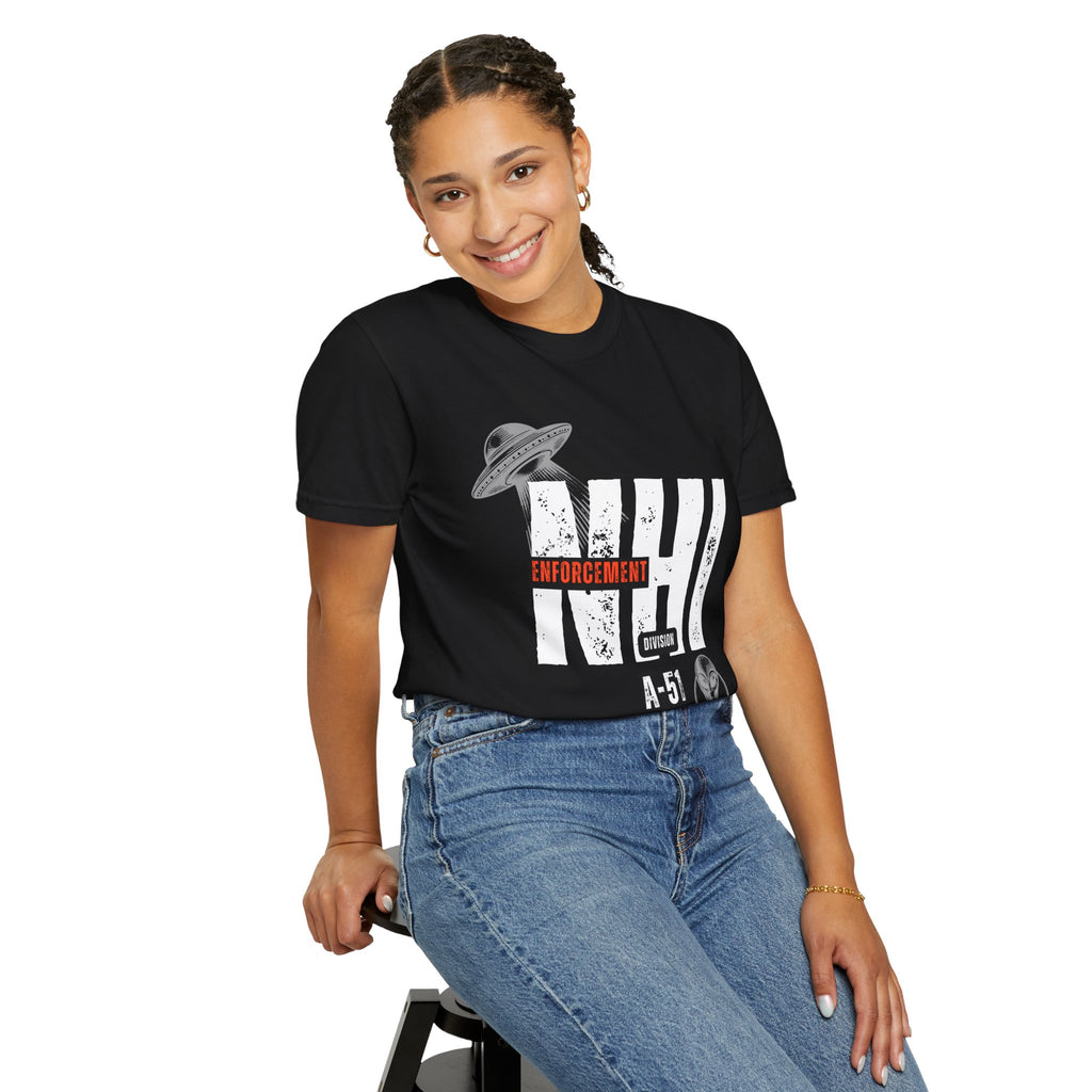 Non-Human Intelligence Alien Enforcement Division A-51 Graphic T-Shirt