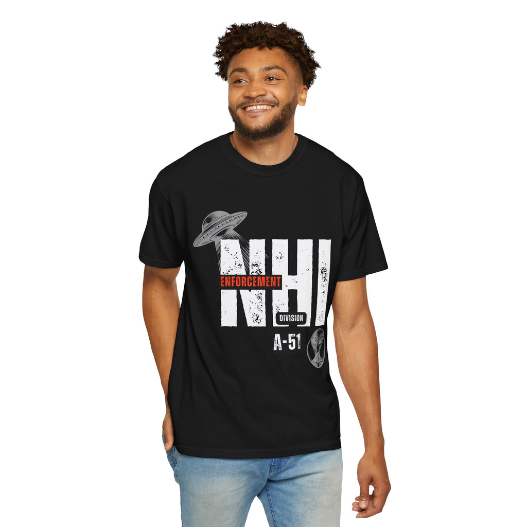 Non-Human Intelligence Alien Enforcement Division A-51 Graphic T-Shirt