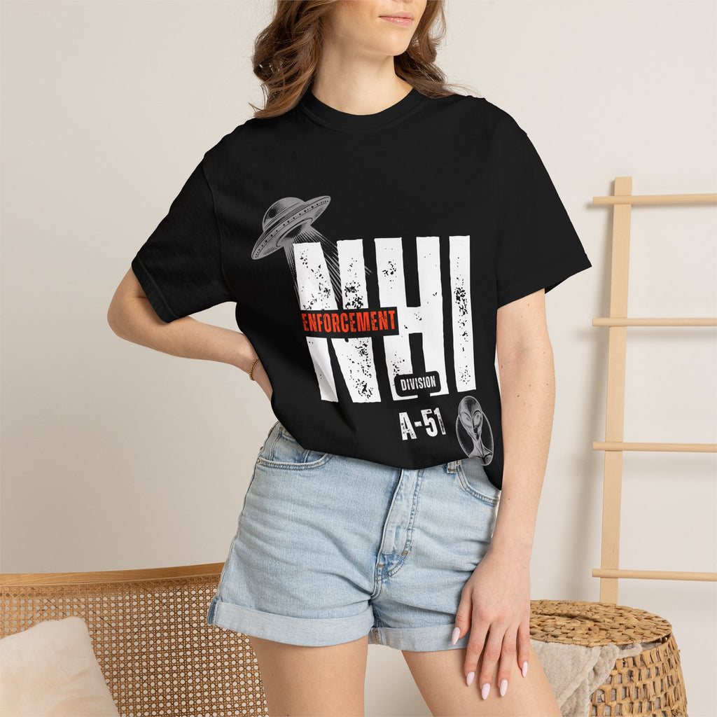 Non-Human Intelligence Alien Enforcement Division A-51 Graphic T-Shirt