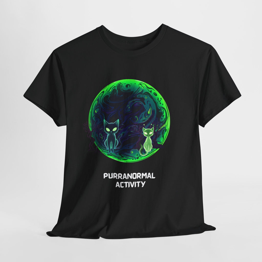 Purranormal Activity T-Shirt — Mystical Cat Moon Halloween Tee