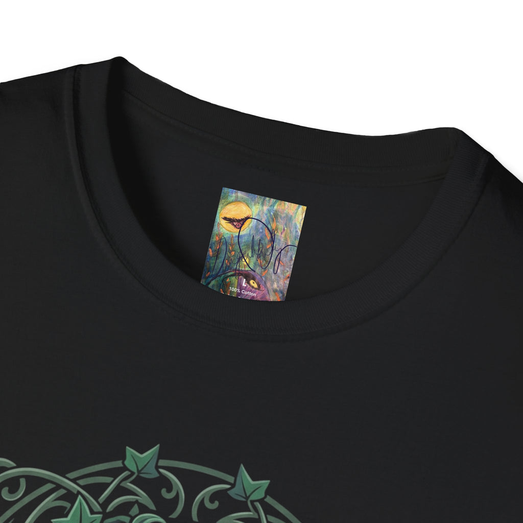 Alien Emblem T-Shirt — Green Mystic Alien Portrait Tee