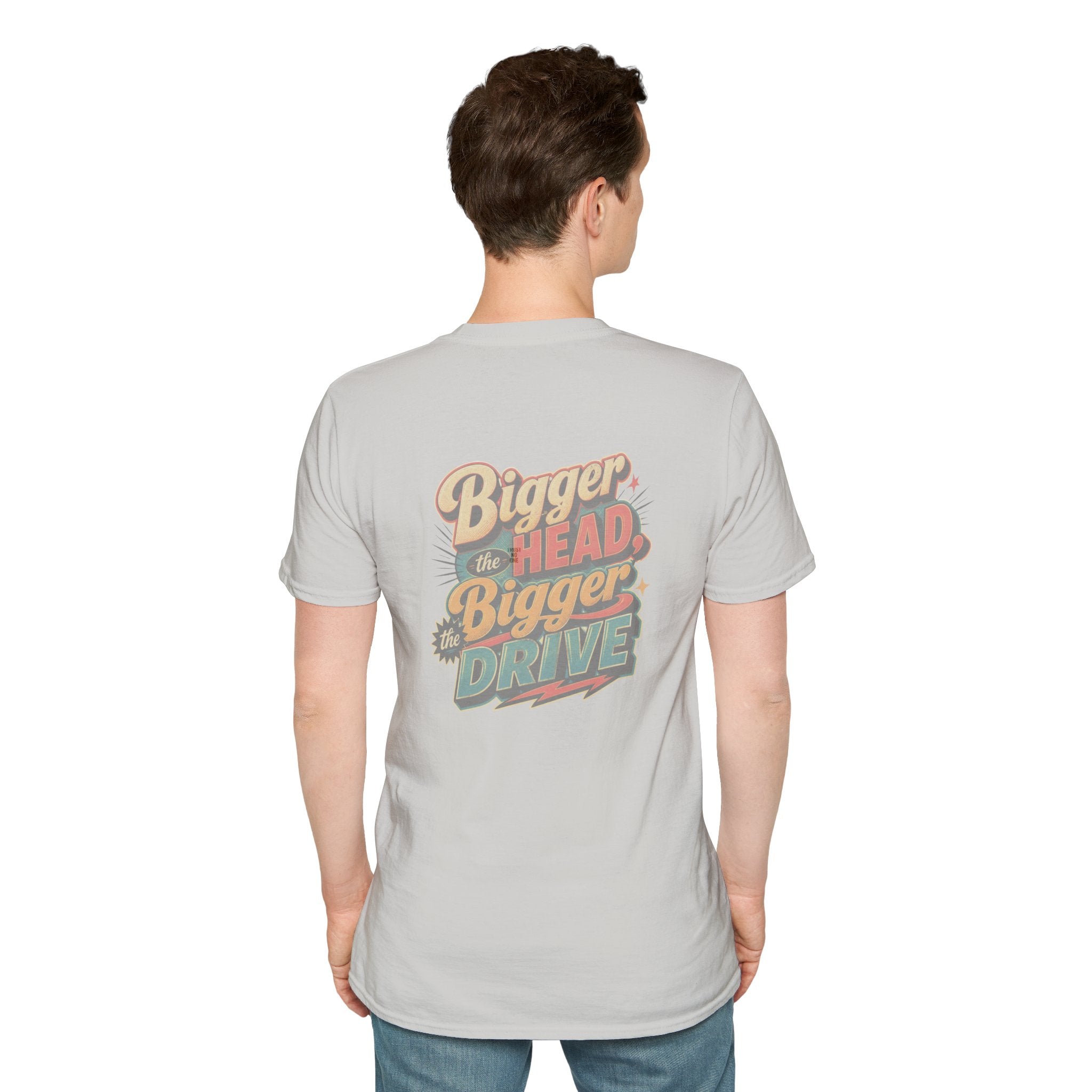 Alien Golfer T‑Shirt : The Bigger the Head, The Bigger the Drive"— Vintage Space Golf Graphic Tee