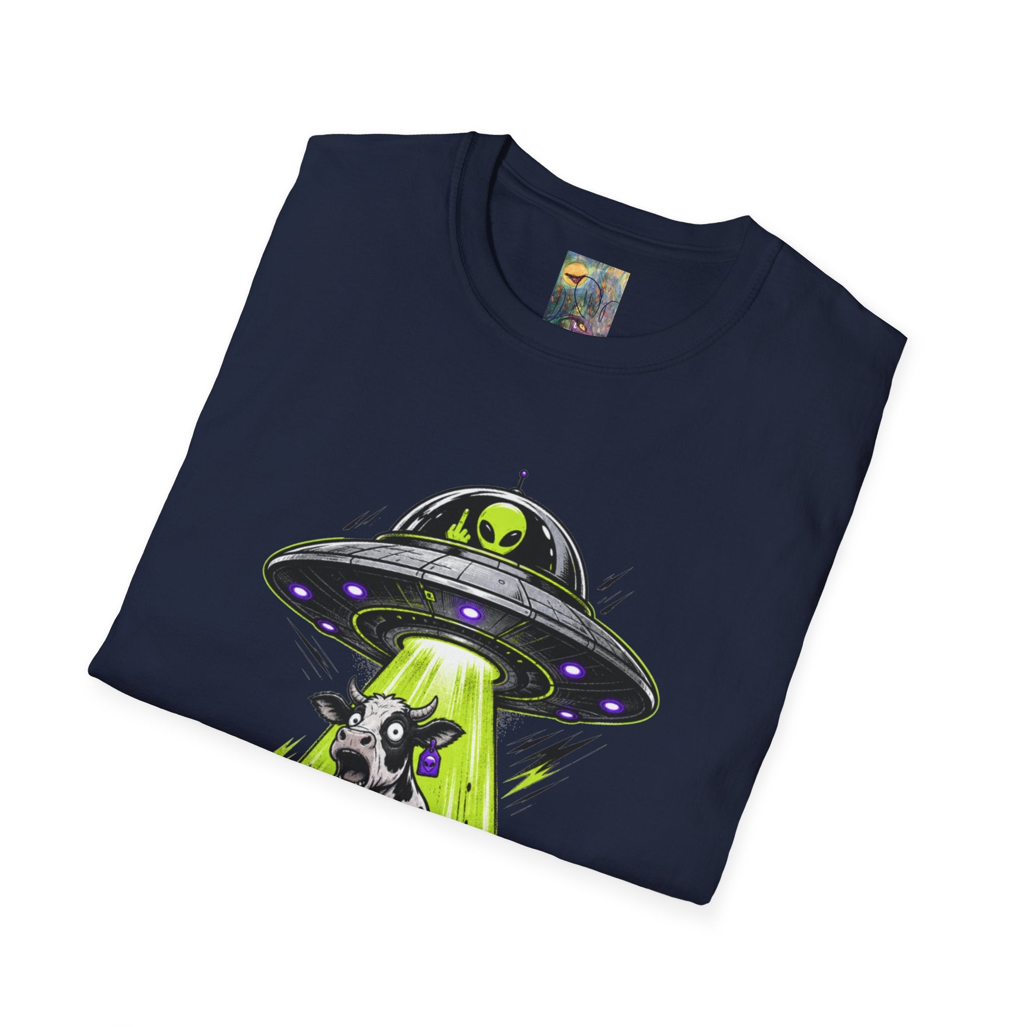 "I do what I want" T-Shirt — Alien UFO Abduction Cow Graphic Tee
