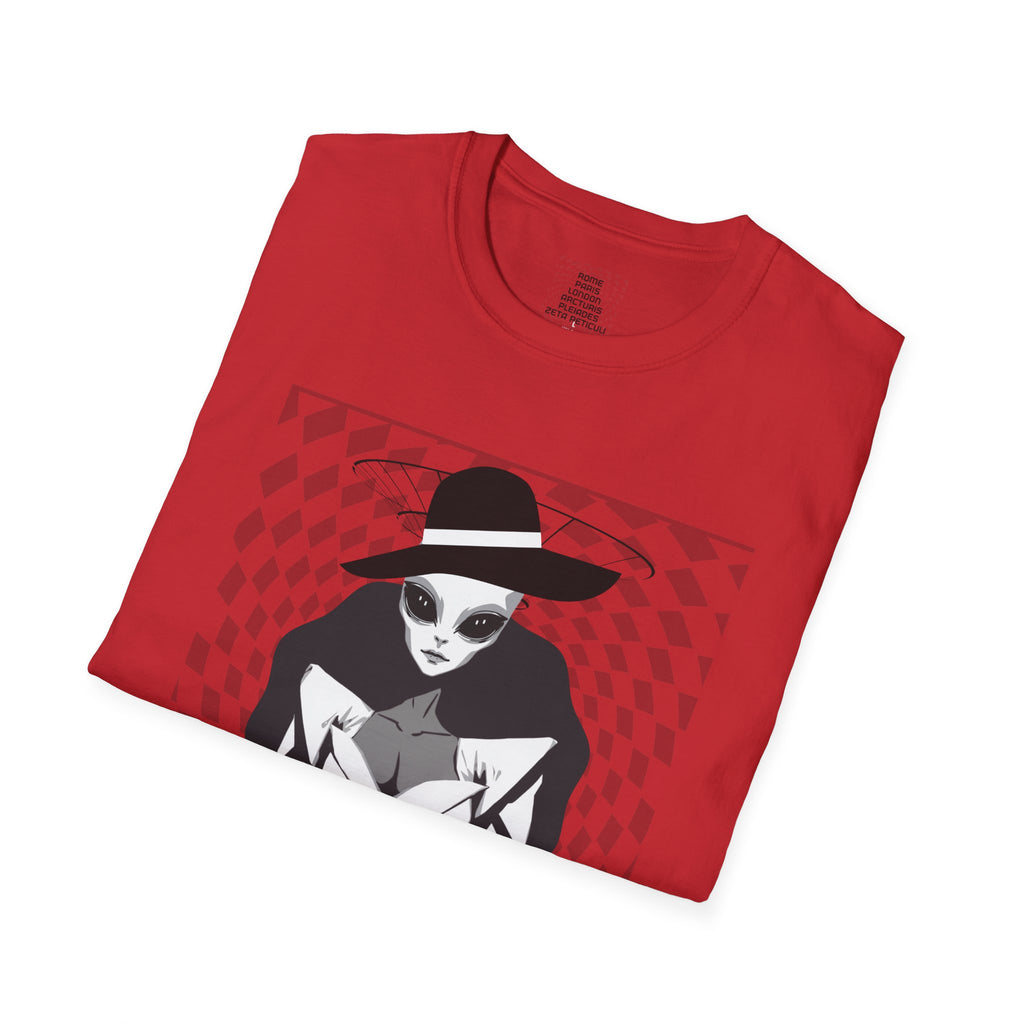 Alien Fashion Graphic Tee — "Haute Couture" Retro Chic