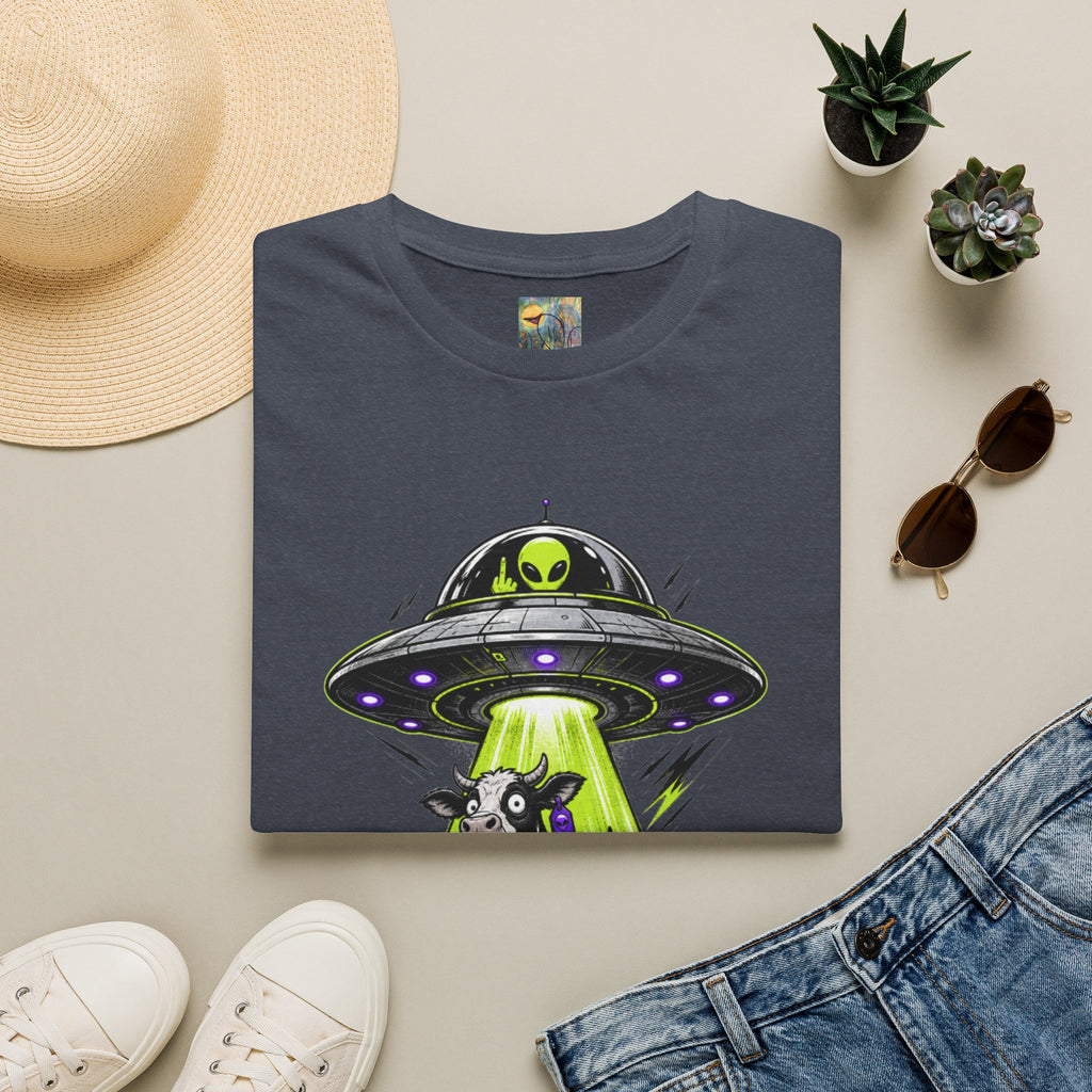 "I do what I want" T-Shirt — Alien UFO Abduction Cow Graphic Tee