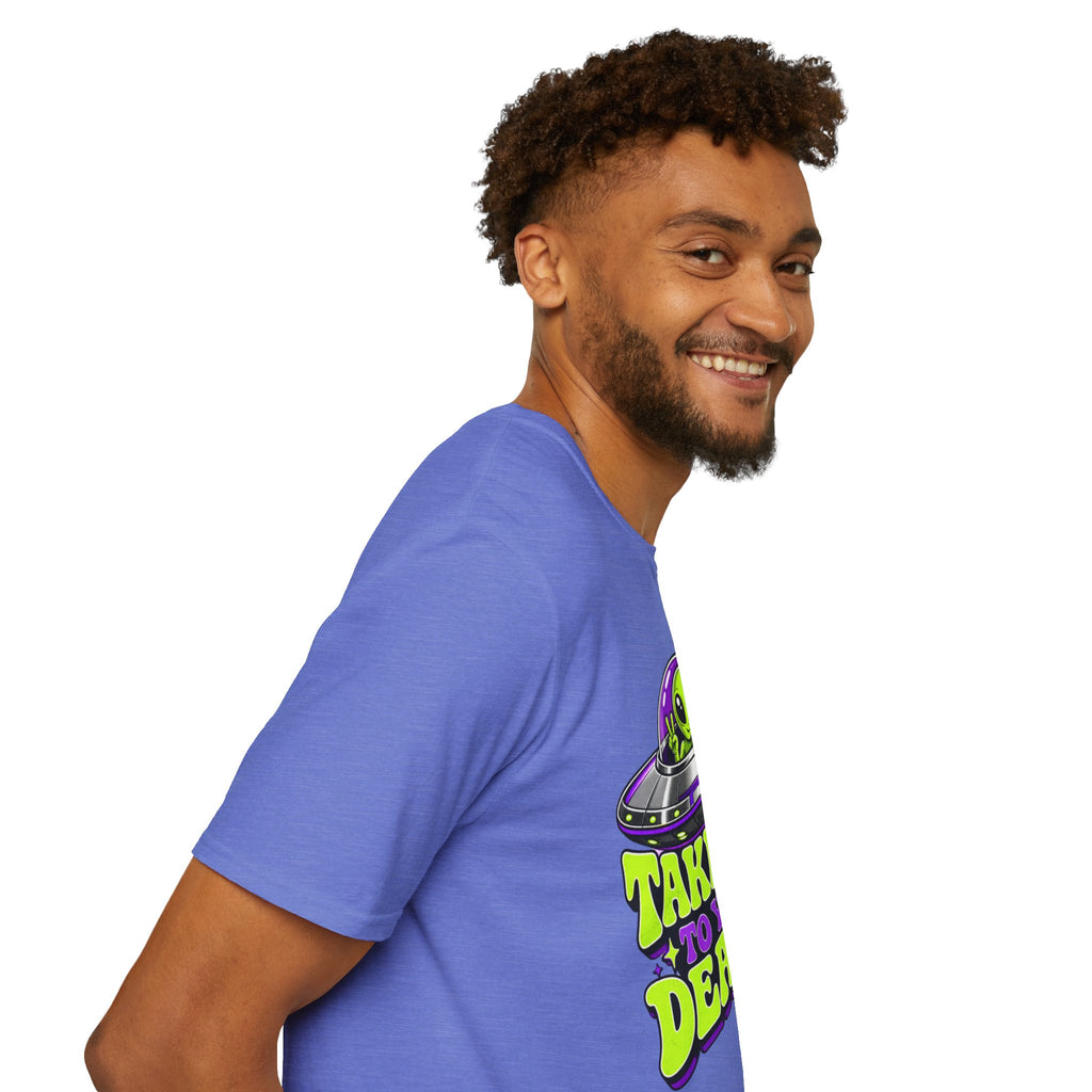 Alien UFO T‑Shirt — "Take Me to Your Dealer" Graphic Tee