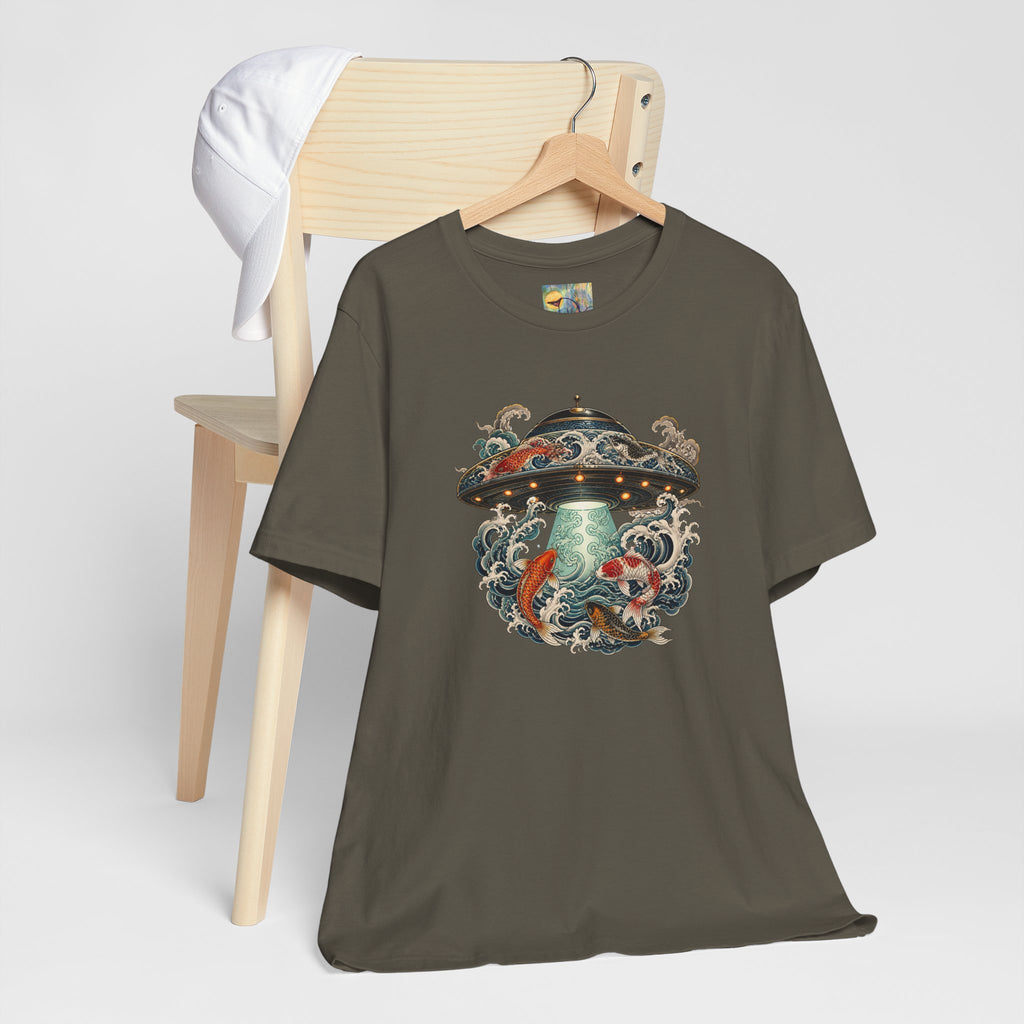 Koi UFO Tee — Vintage Alien Abduction Koi Fish Graphic Shirt
