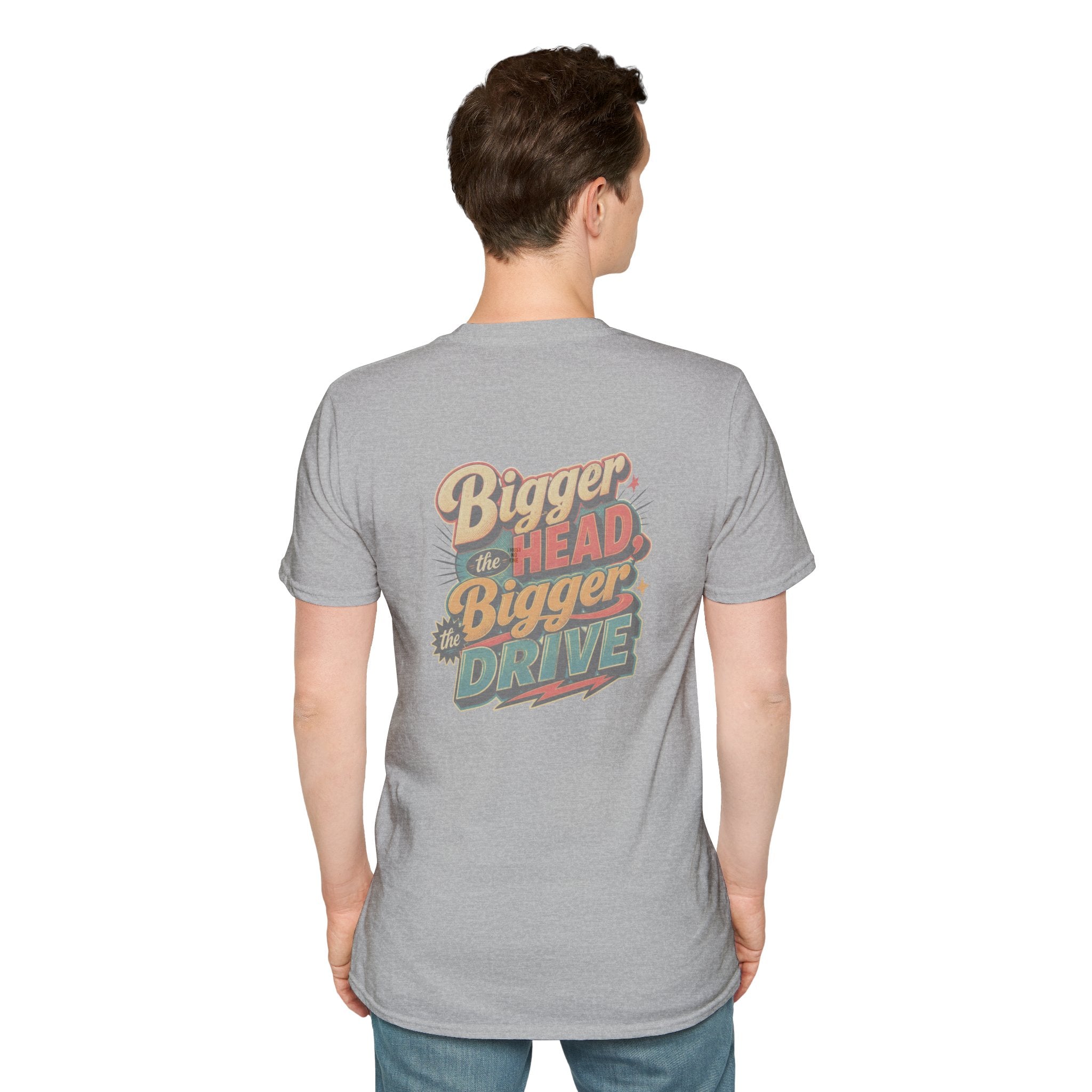Alien Golfer T‑Shirt : The Bigger the Head, The Bigger the Drive"— Vintage Space Golf Graphic Tee