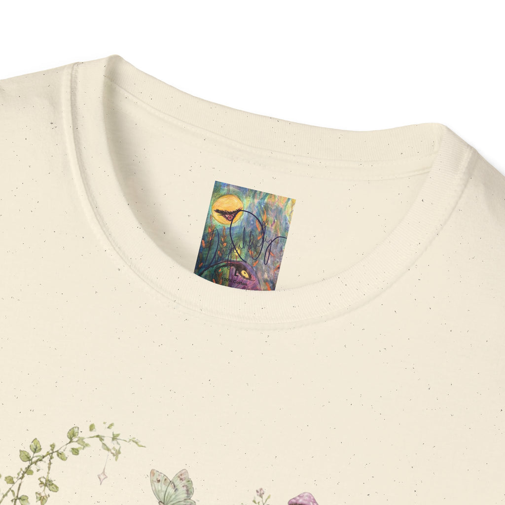 Alien Cottage Tee — Whimsical Floral Alien Garden T-Shirt