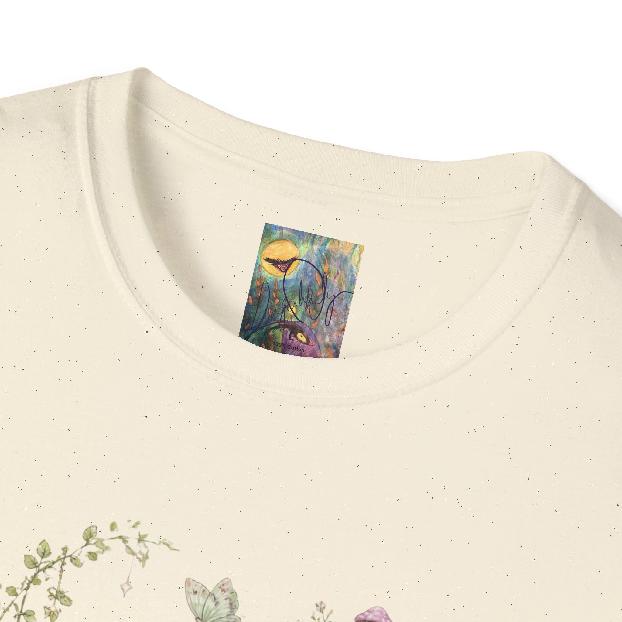 Alien Cottage Tee — Whimsical Floral Alien Garden T-Shirt