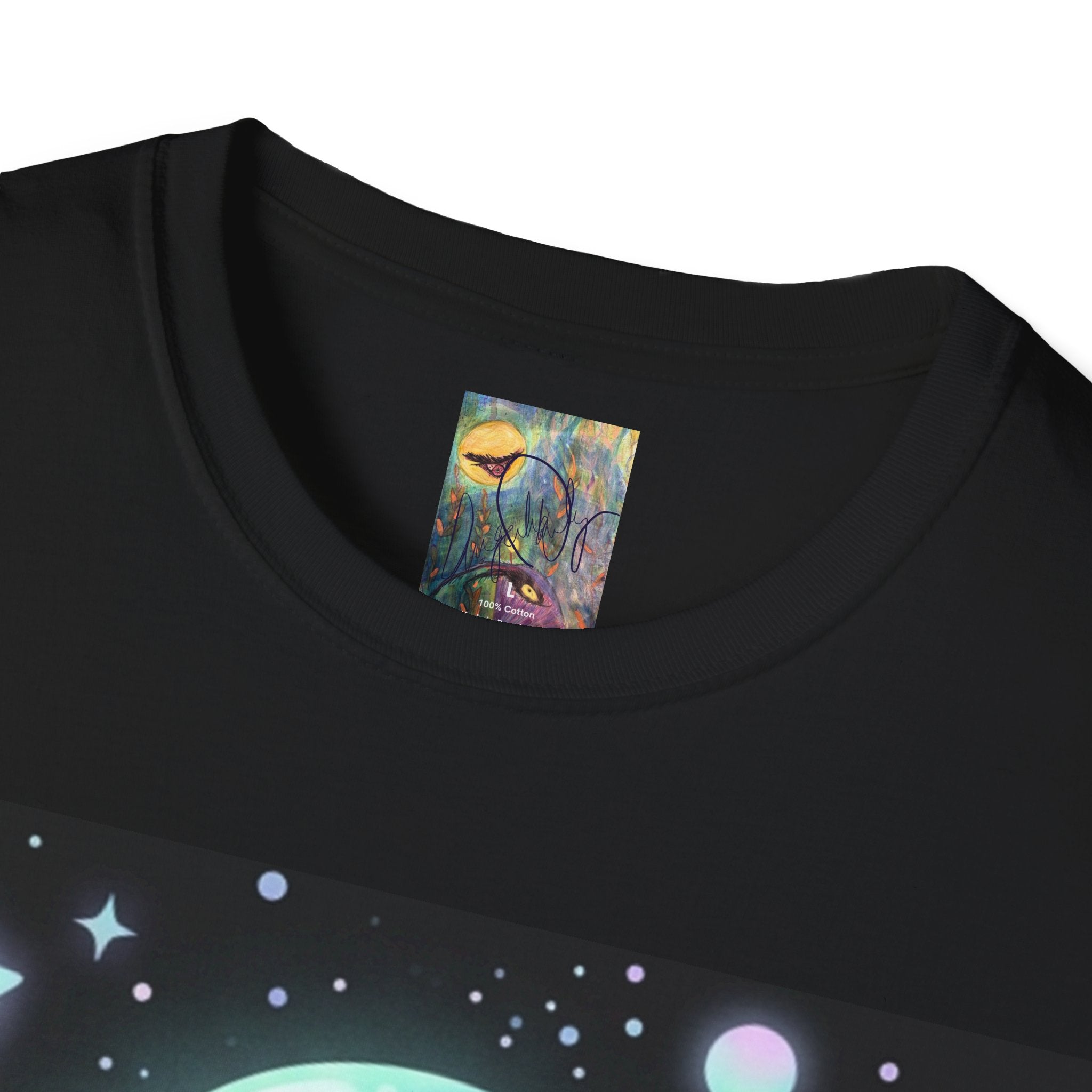 Dreamcore UfO Galactic Jellyfish T-Shirt — Neon Space Jellyfish Graphic Tee