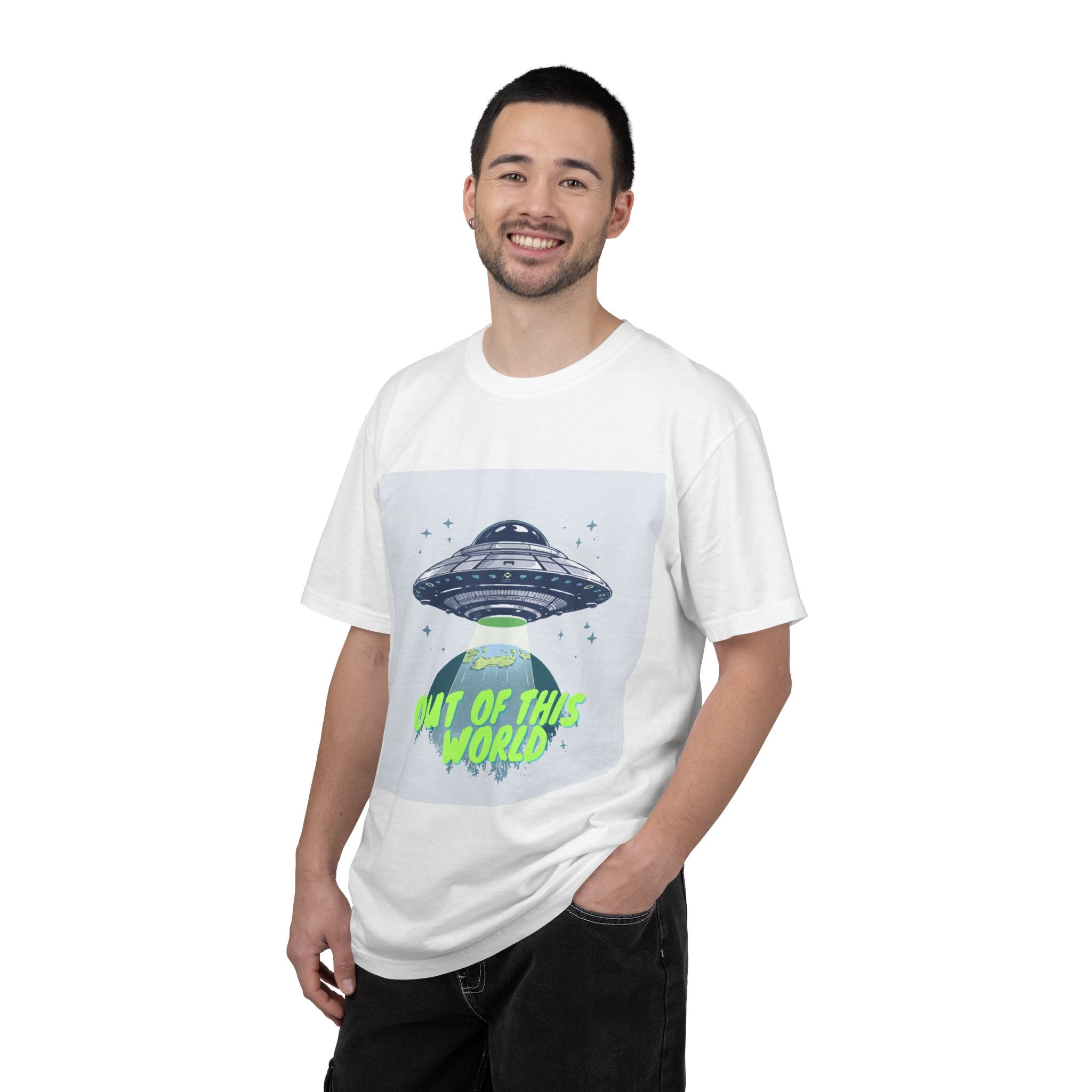 UFO Graphic T-Shirt — "Out of This World" Alien Spaceship Tee