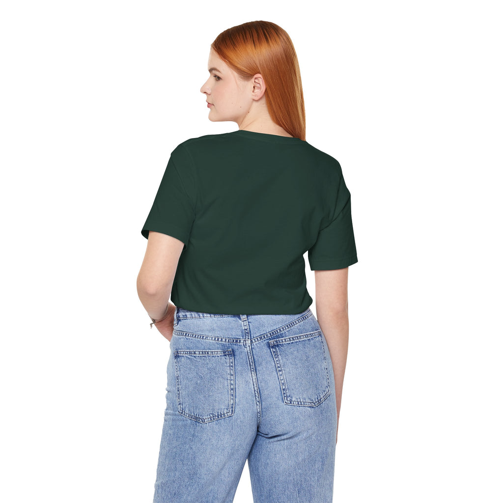 Alien Art Noveau Embrace T-Shirt — Mystical Green Alien Graphic Tee for Sci‑Fi Fans