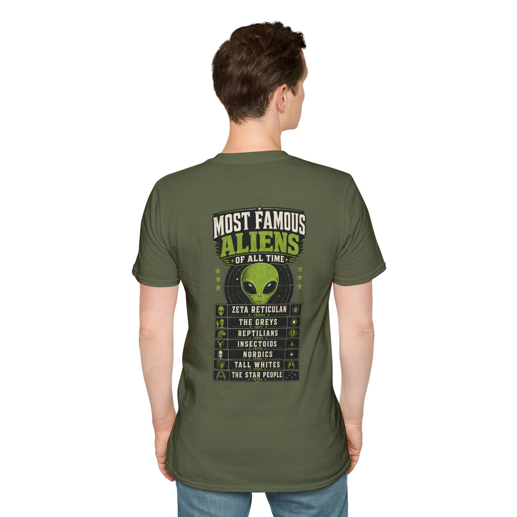 Most Famous UFO Cases T-Shirt — Roswell & Top Alien Encounters Tee