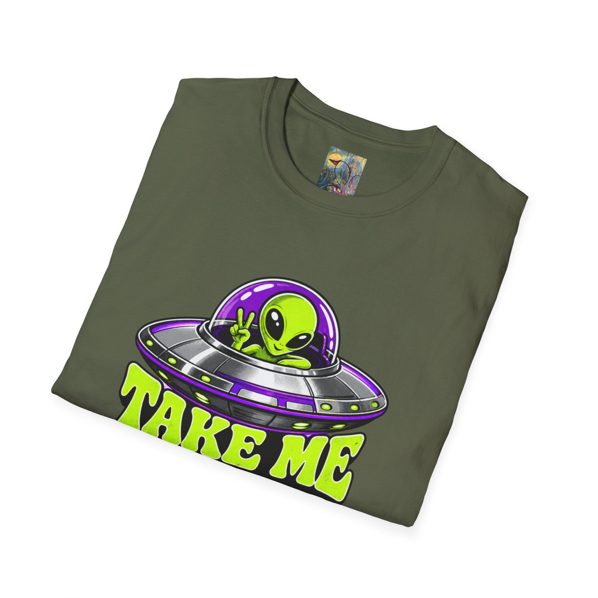 Alien UFO T‑Shirt — "Take Me to Your Dealer" Graphic Tee