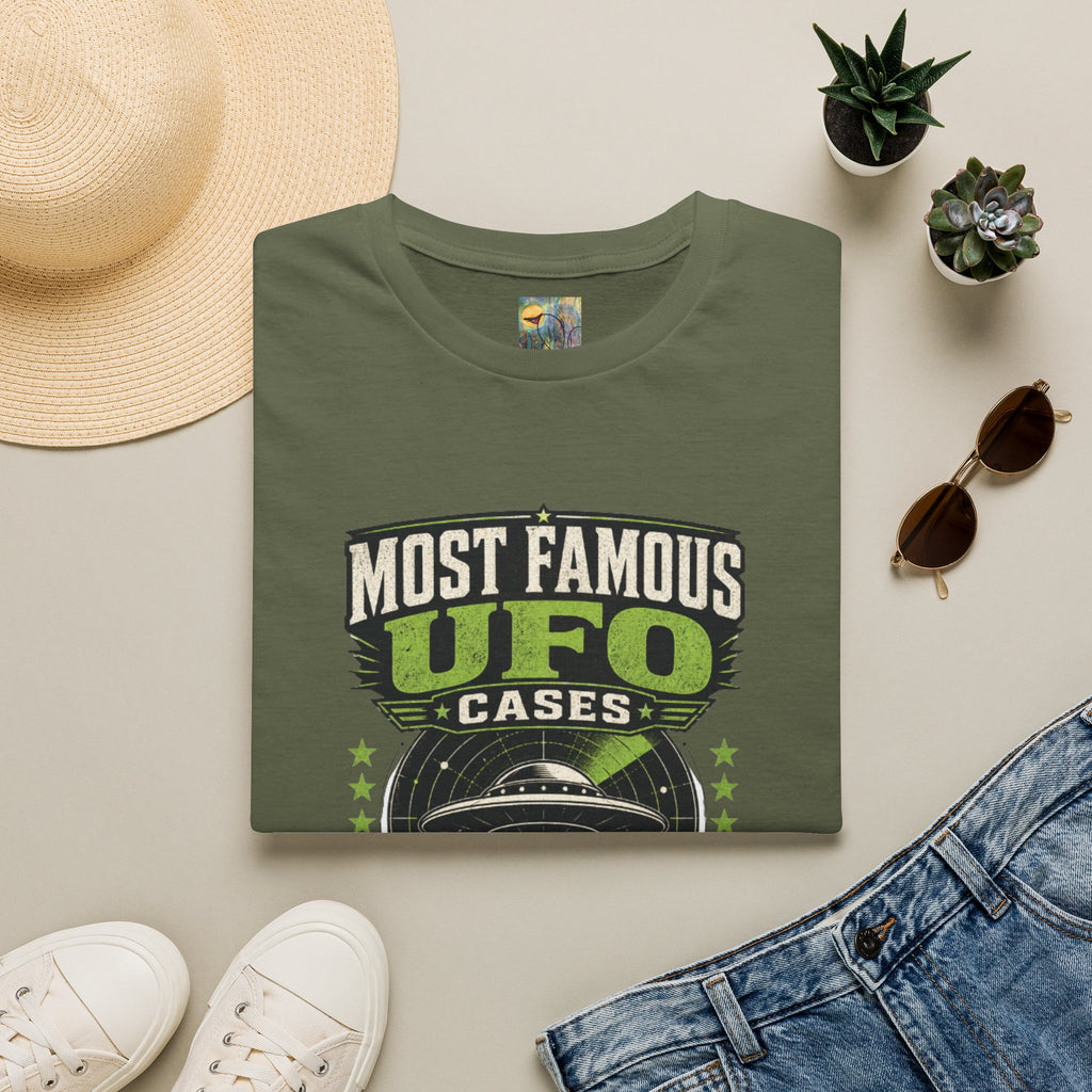 Most Famous UFO Cases T-Shirt — Roswell & Top Alien Encounters Tee