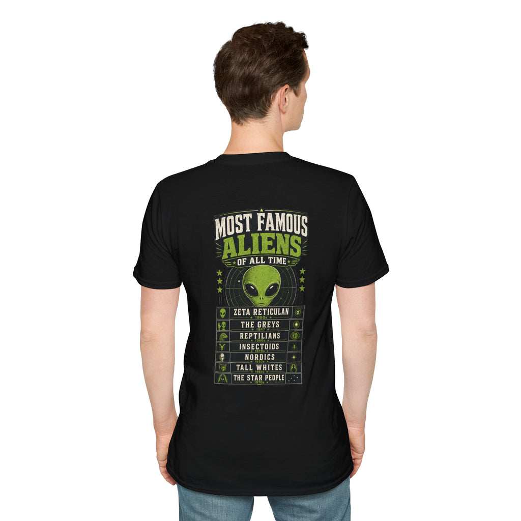 Most Famous UFO Cases T-Shirt — Roswell & Top Alien Encounters Tee