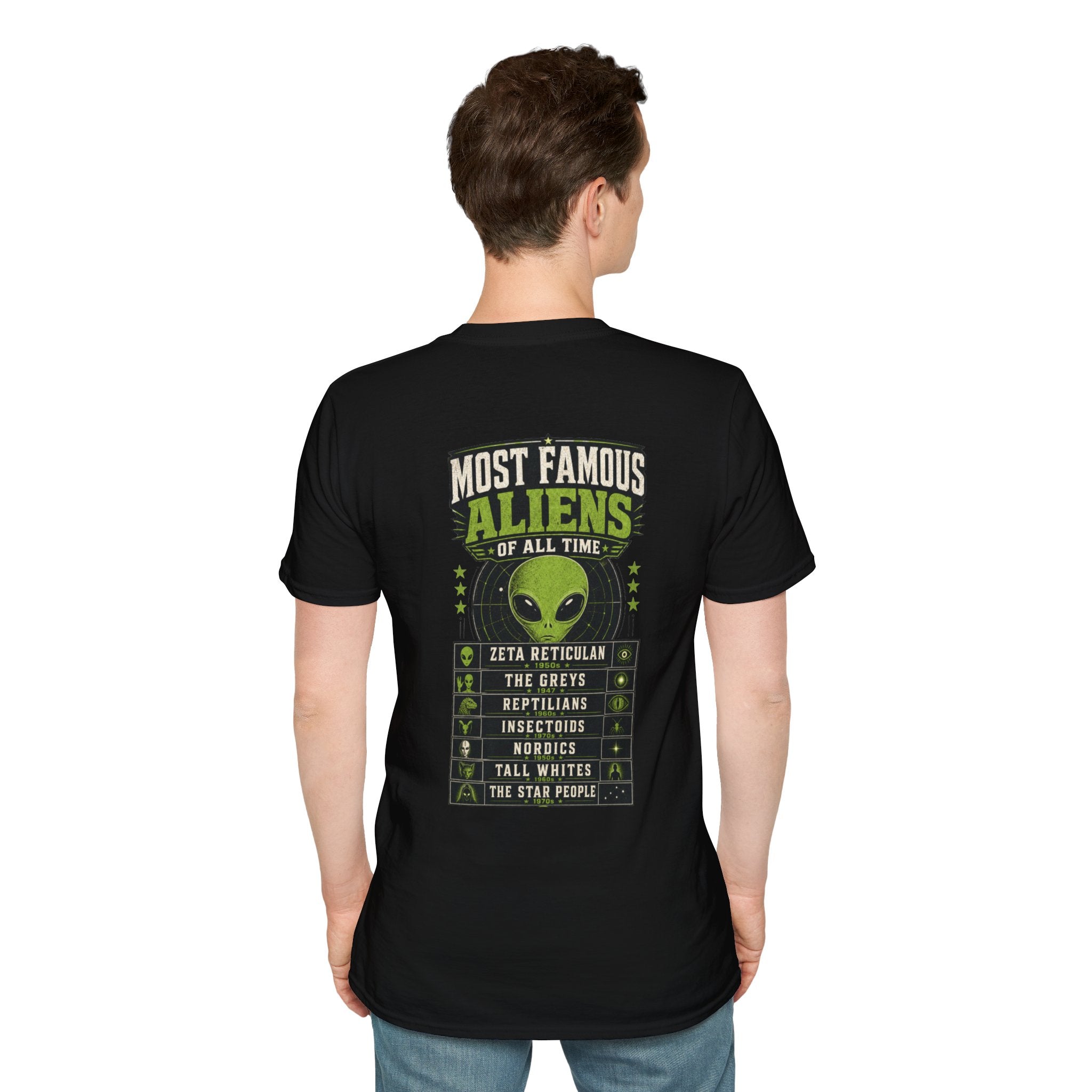 Most Famous UFO Cases T-Shirt — Roswell & Top Alien Encounters Tee