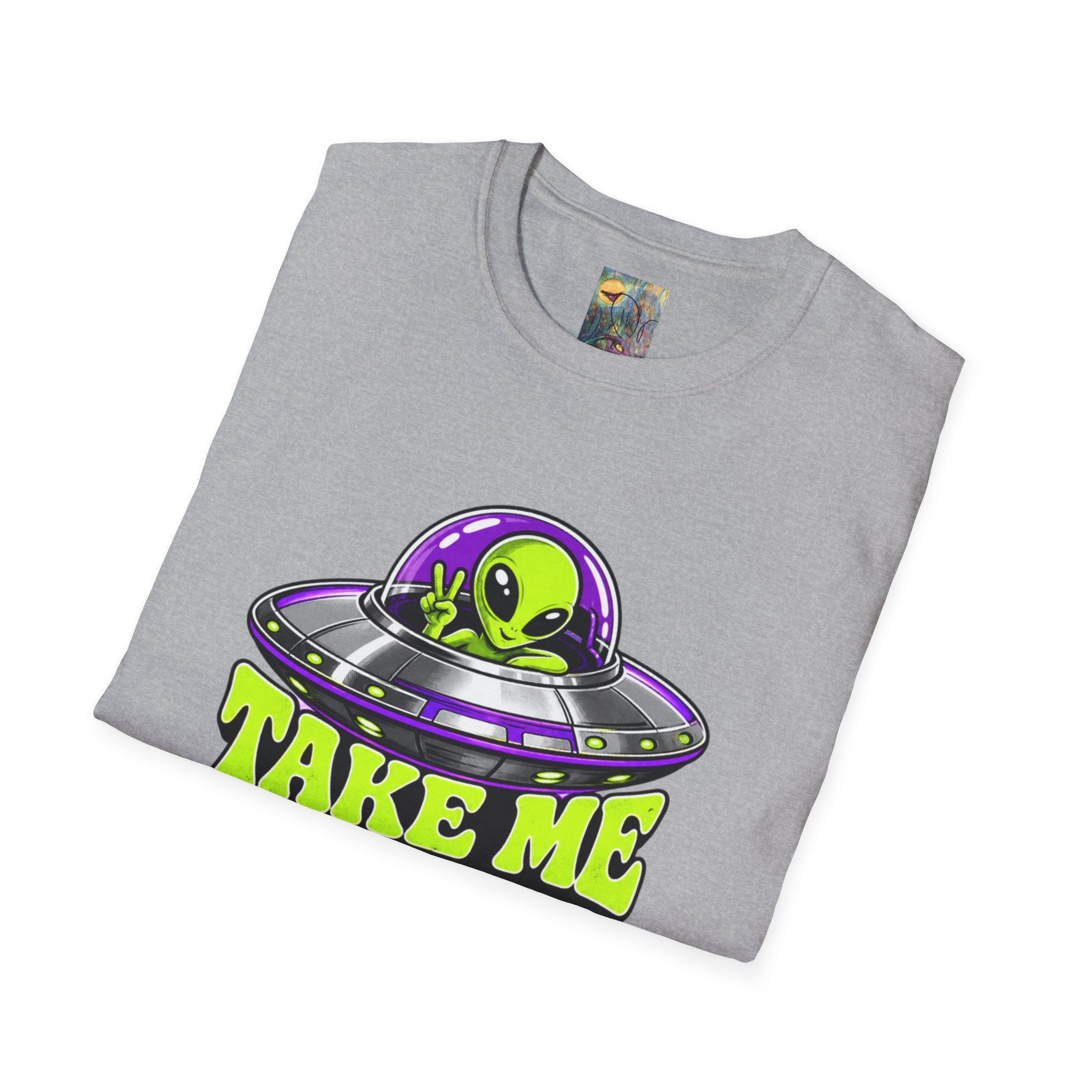 Alien UFO T‑Shirt — "Take Me to Your Dealer" Graphic Tee