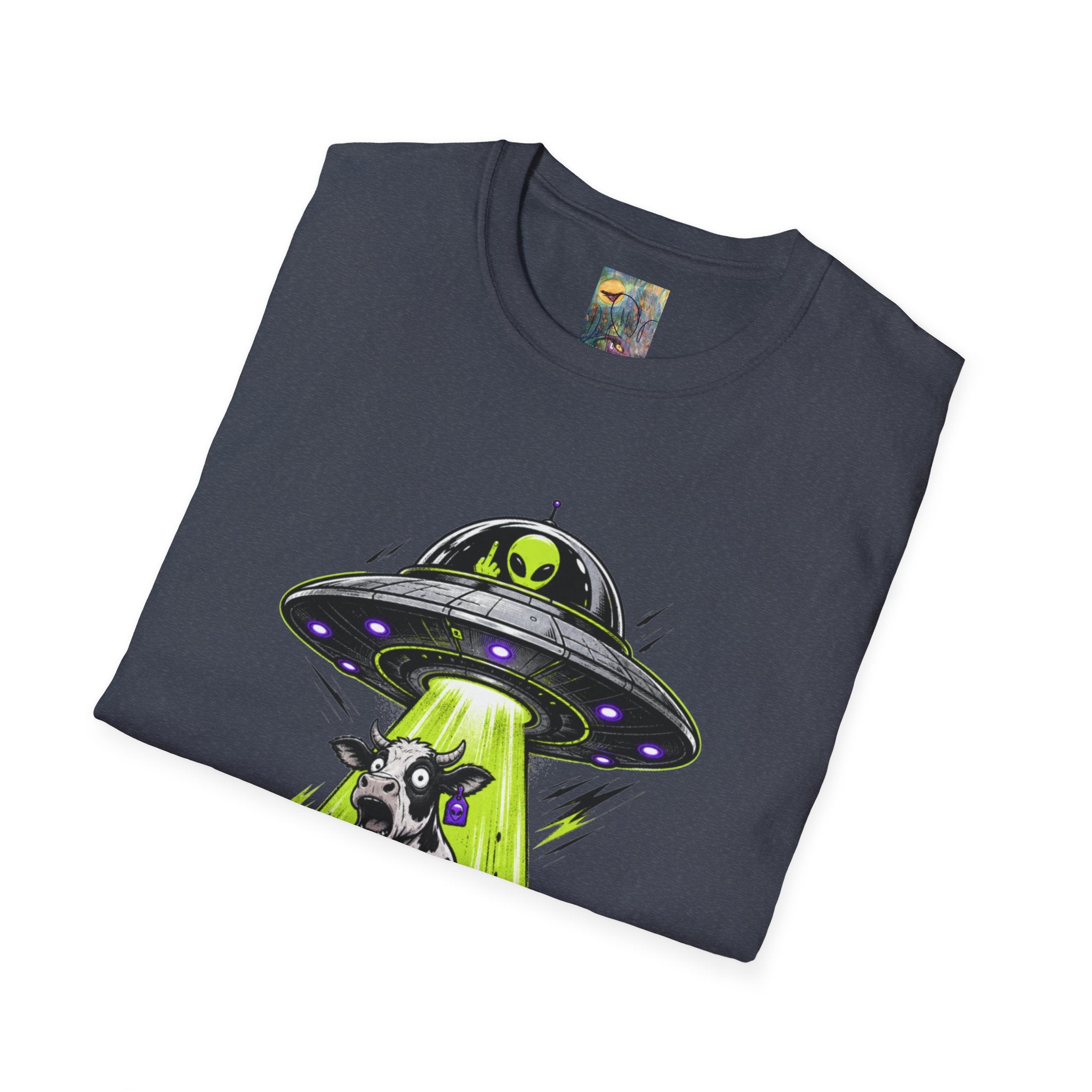 "I do what I want" T-Shirt — Alien UFO Abduction Cow Graphic Tee