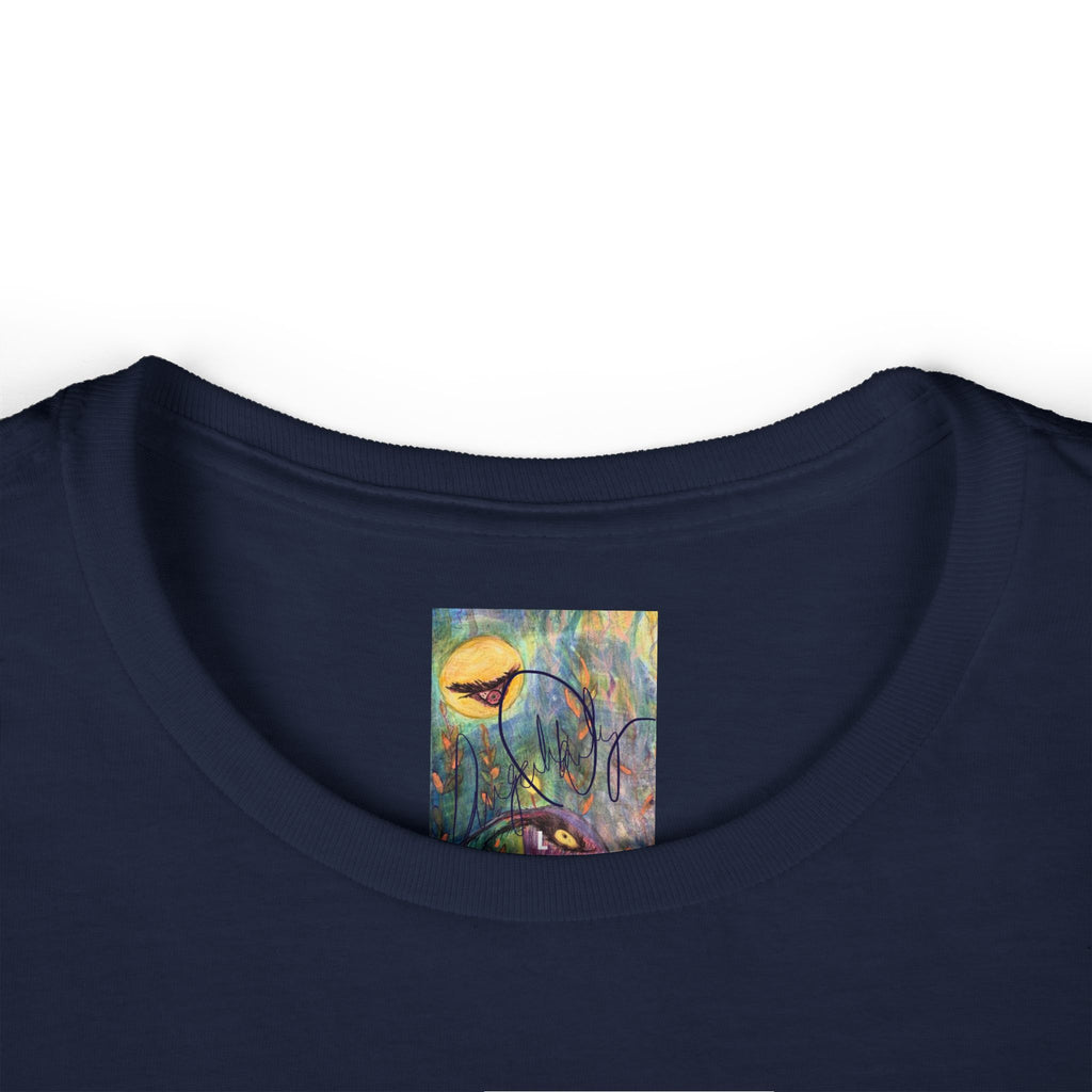 Alien Goddess Tee "They Remember What We Forget"— Women's Sci‑Fi Art Shirt