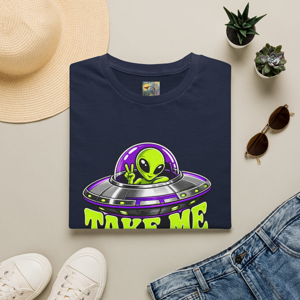 Alien UFO T‑Shirt — "Take Me to Your Dealer" Graphic Tee
