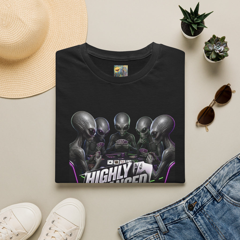 Alien Poker 'Highly Advanced Mildly Addicted' T‑Shirt