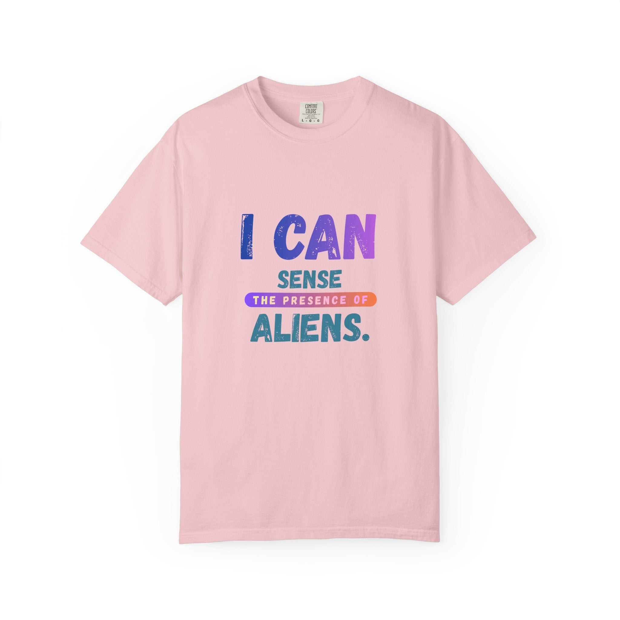I Can Sense The Presence of Aliens T-Shirt — Funny UFO Alien Graphic Tee
