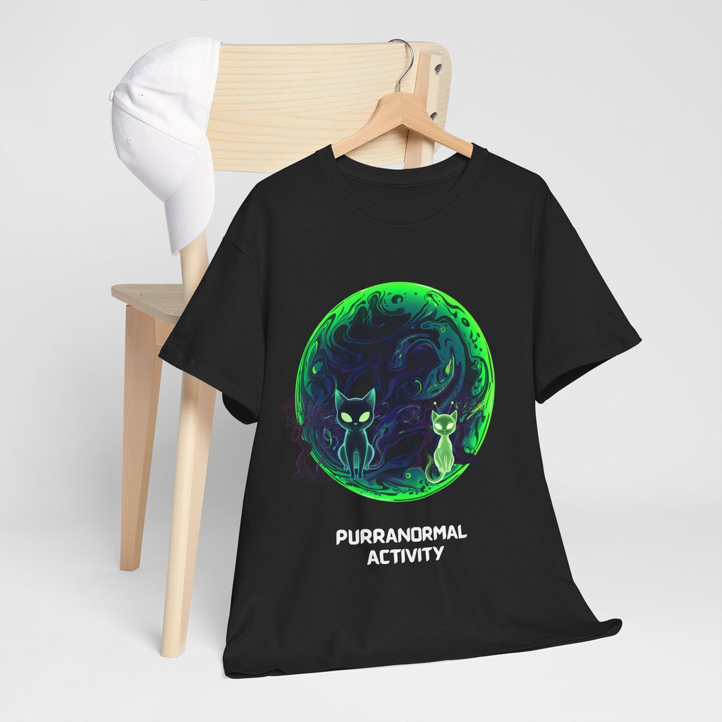 Purranormal Activity T-Shirt — Mystical Cat Moon Halloween Tee