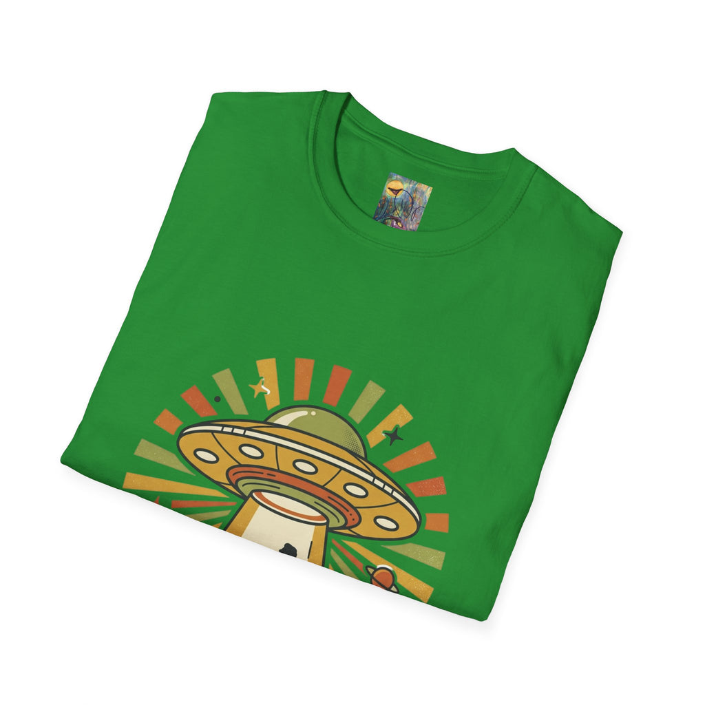 Alien Abduction T-Shirt — Retro UFO "Just Going With It" Graphic Tee