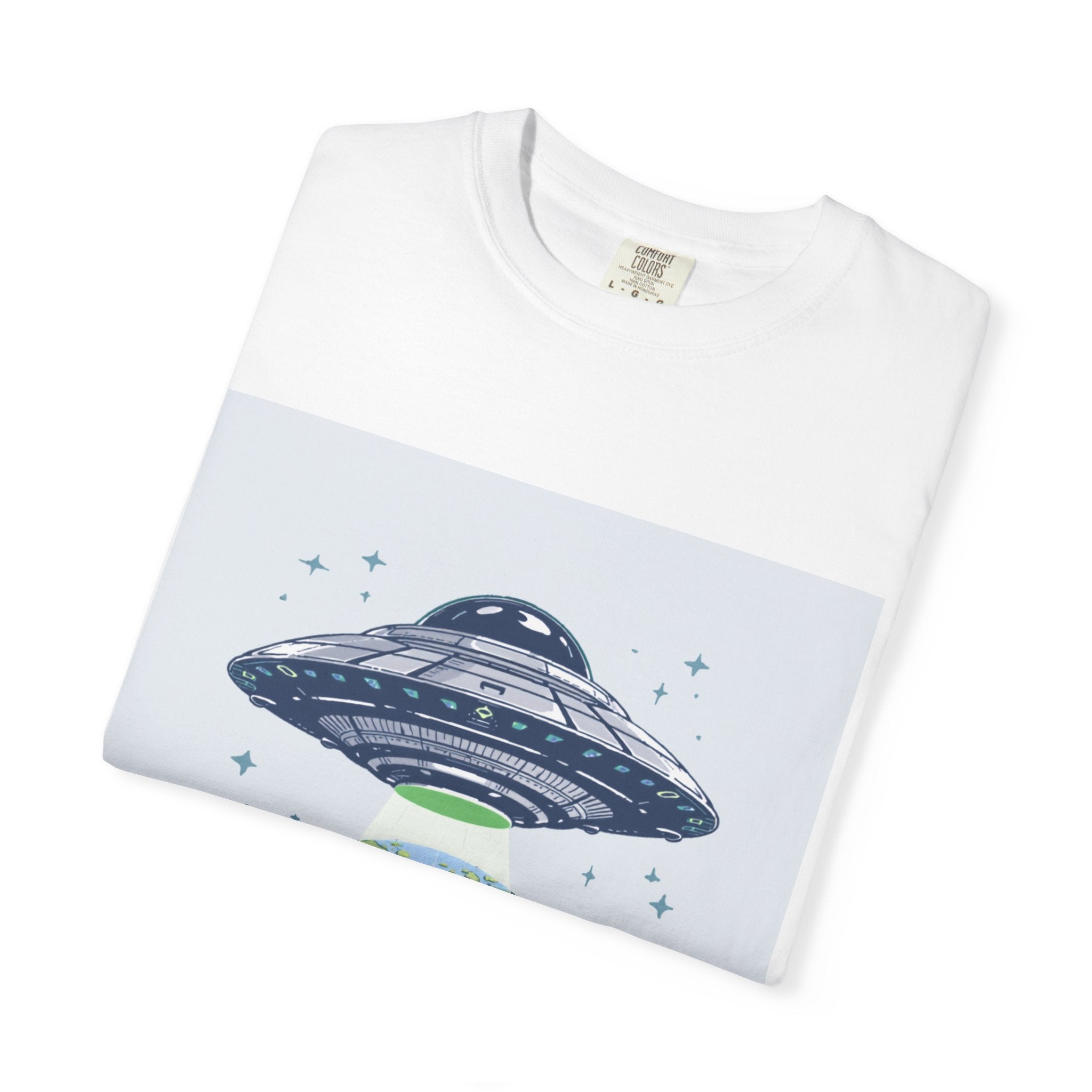 UFO Graphic T-Shirt — "Out of This World" Alien Spaceship Tee