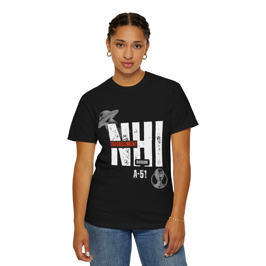 Non-Human Intelligence Alien Enforcement Division A-51 Graphic T-Shirt