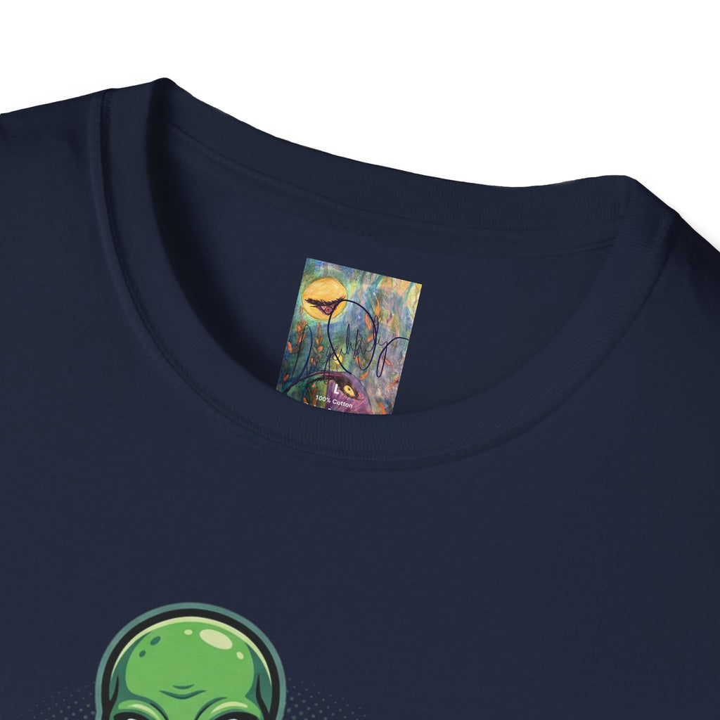 Alien UFO T-Shirt — Cute Green Alien Abduction Graphic Tee