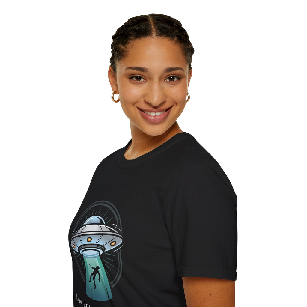 Alien Abduction T-Shirt — "Low Key Wanted This" UFO Graphic Tee