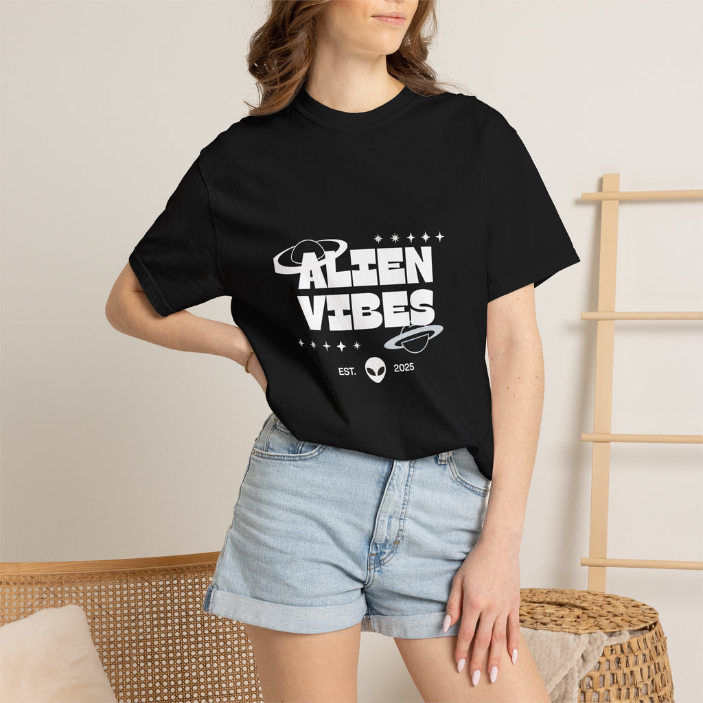 Alien Vibes T-Shirt — Retro Space Graphic Tee