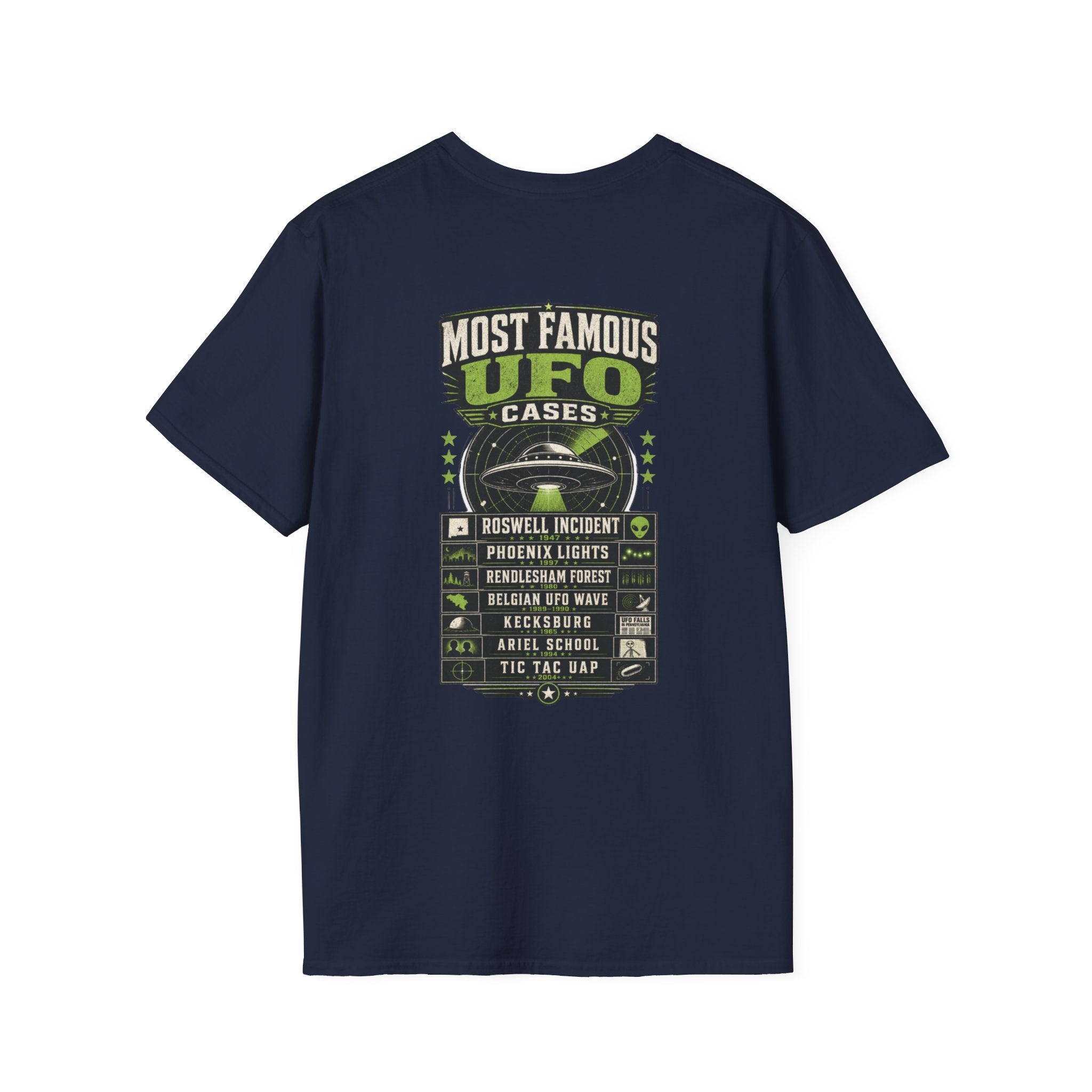 Most Famous Aliens T-Shirt — Retro Green Alien Graphic Tee