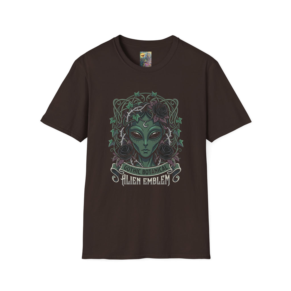 Alien Emblem T-Shirt — Green Mystic Alien Portrait Tee