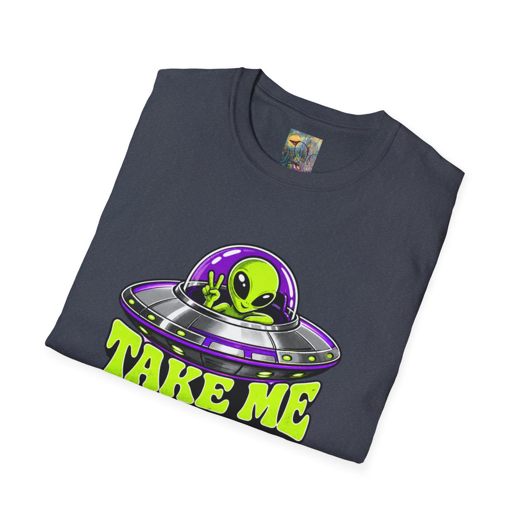 Alien UFO T‑Shirt — "Take Me to Your Dealer" Graphic Tee