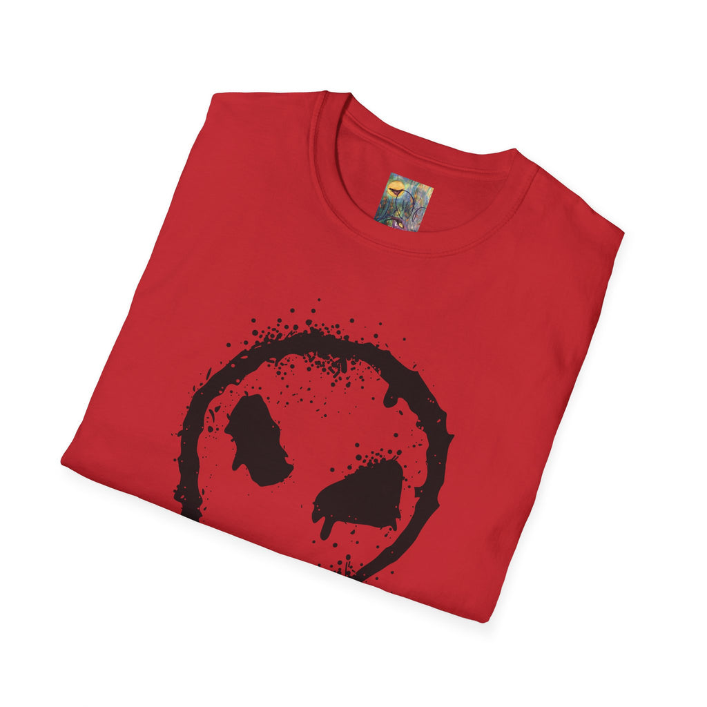 Alien Drip T‑Shirt — Grunge Splatter Alien Face Tee