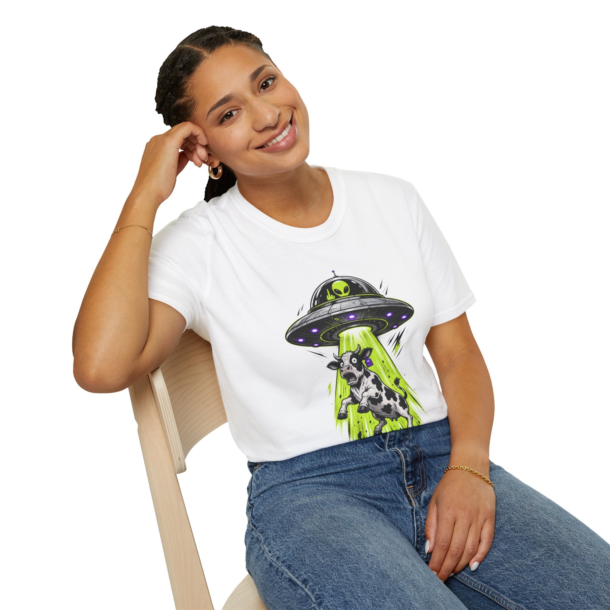 "I do what I want" T-Shirt — Alien UFO Abduction Cow Graphic Tee