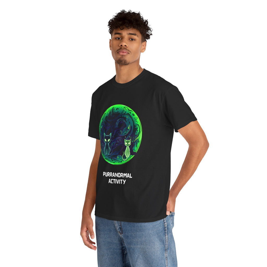 Purranormal Activity T-Shirt — Mystical Cat Moon Halloween Tee