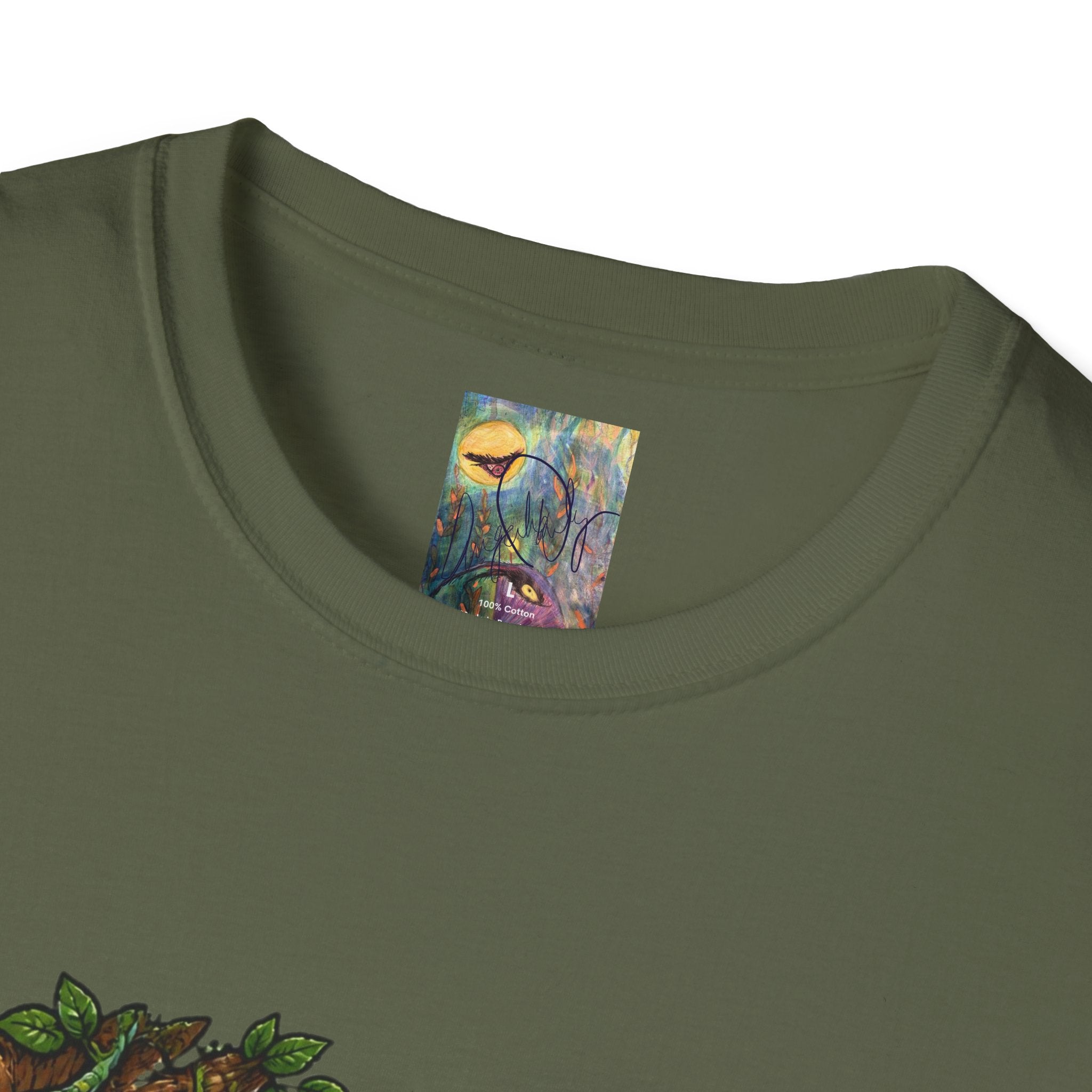 "Experts in Camouflage" Alien Friends T-Shirt — Cute Forest ETs Peeking Through Leaves