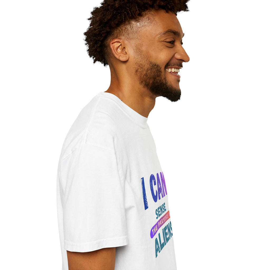 I Can Sense The Presence of Aliens T-Shirt — Funny UFO Alien Graphic Tee