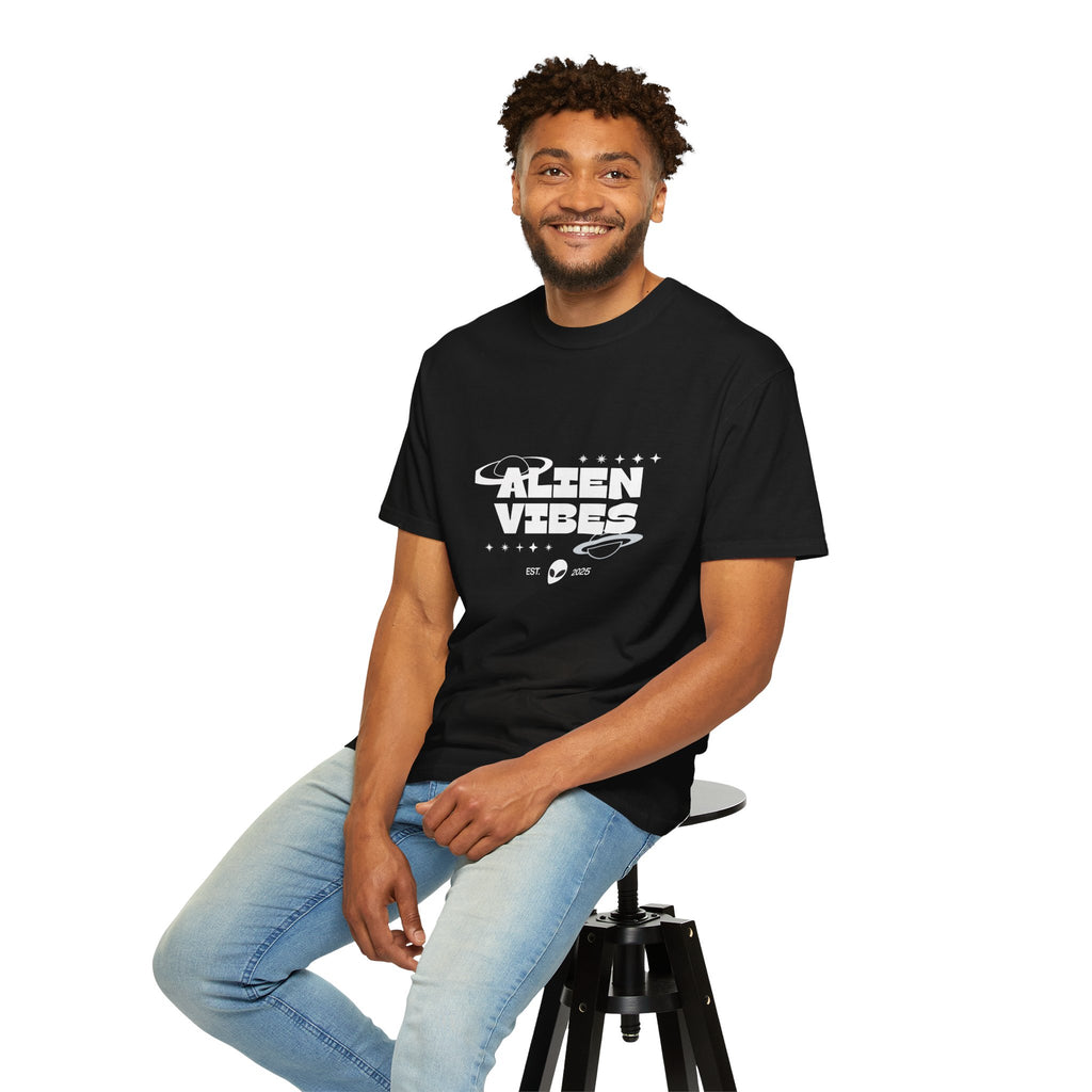 Alien Vibes T-Shirt — Retro Space Graphic Tee
