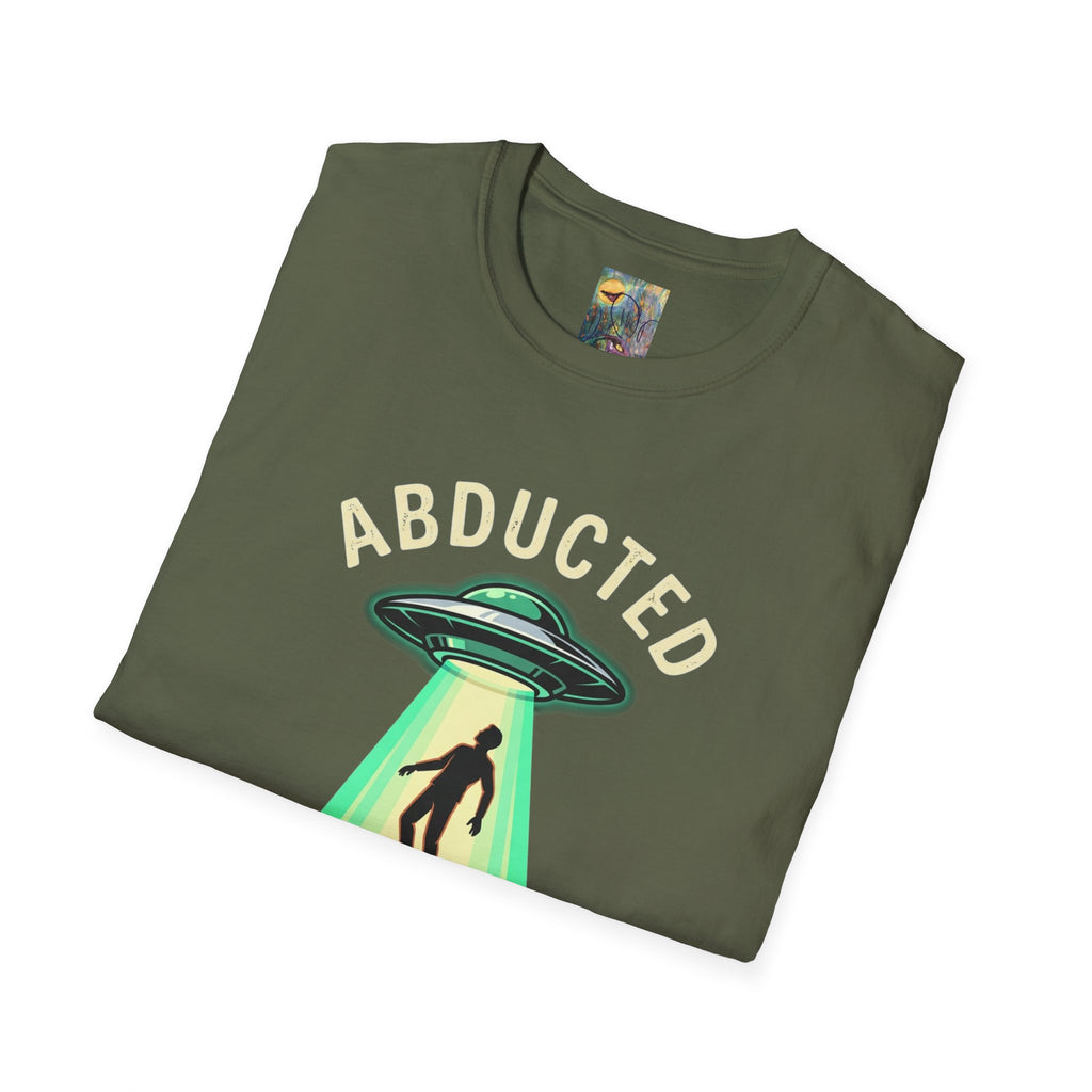 "Well That Escalated Quickly" Abducted UFO Tee — Retro Alien Abduction Graphic T-Shirt