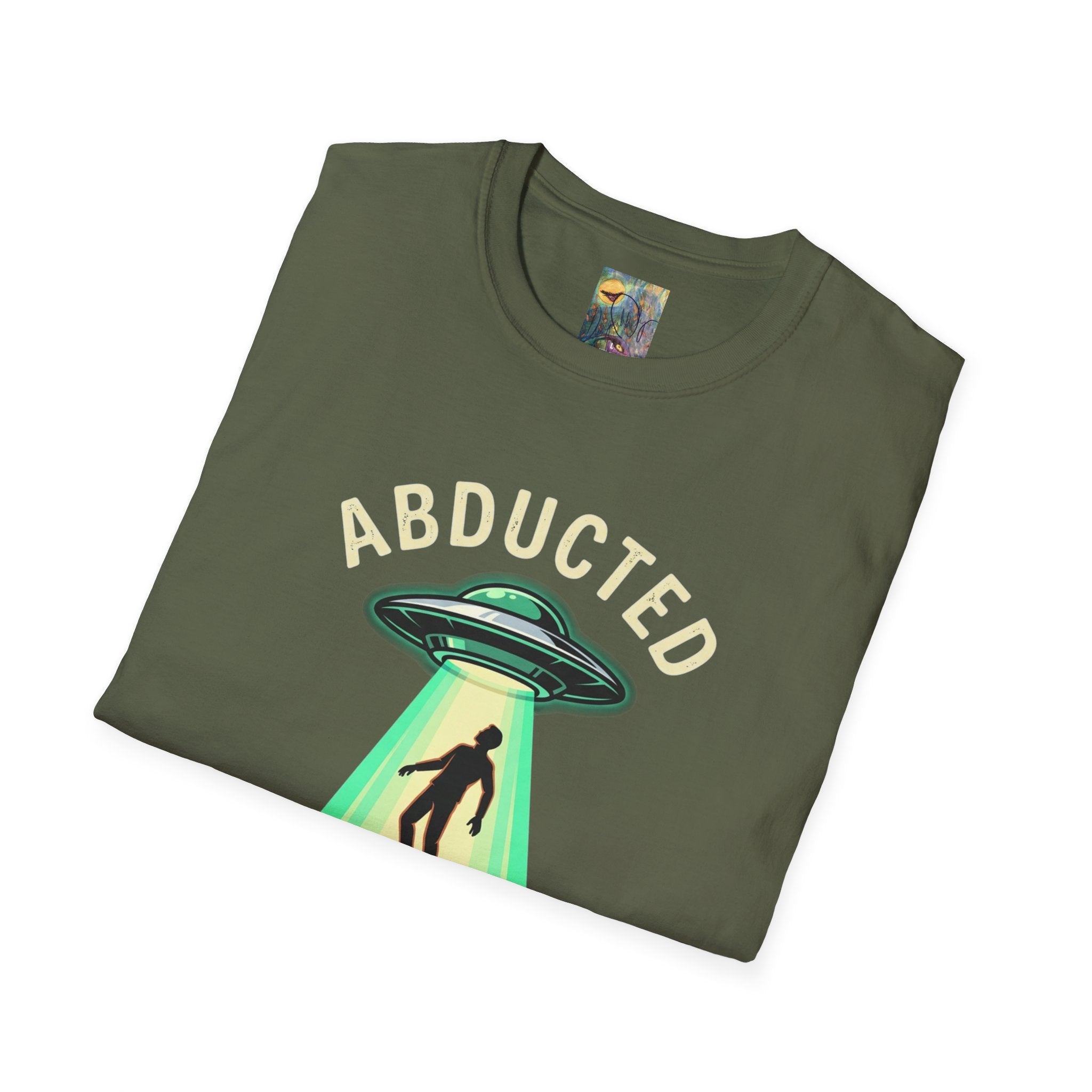 "Well That Escalated Quickly" Abducted UFO Tee — Retro Alien Abduction Graphic T-Shirt
