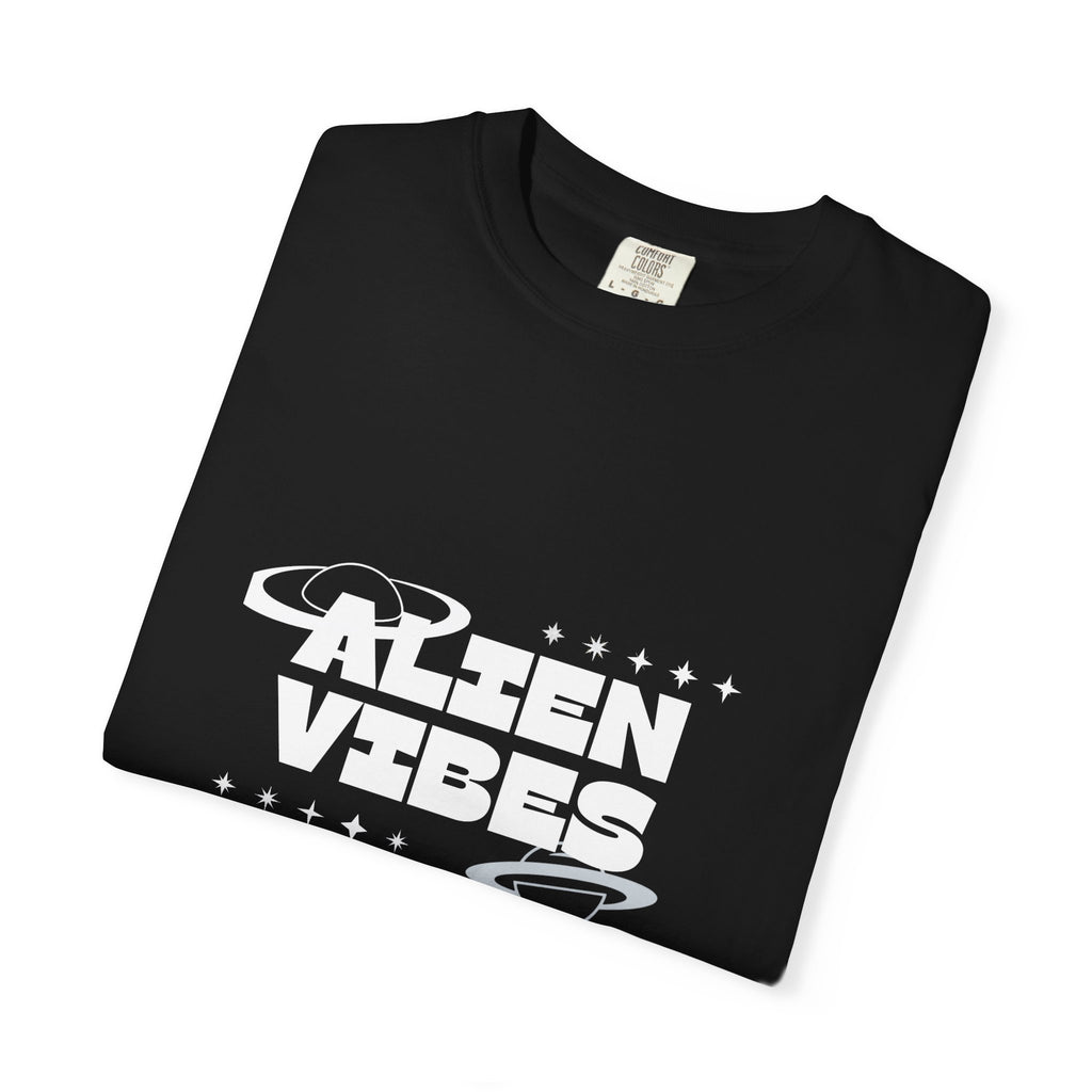 Alien Vibes T-Shirt — Retro Space Graphic Tee